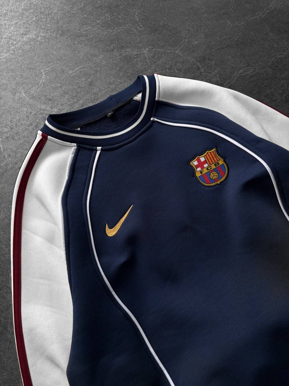 FCB Beyaz çizgili sweat - lacivert