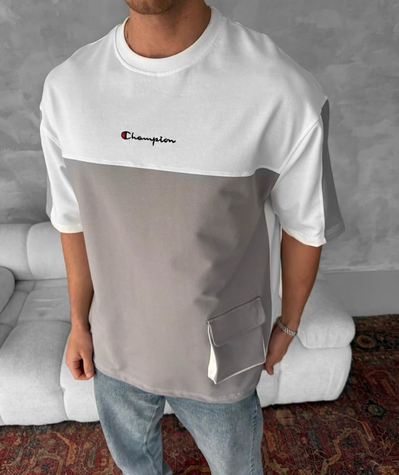 Cep Detaylı T-shirt