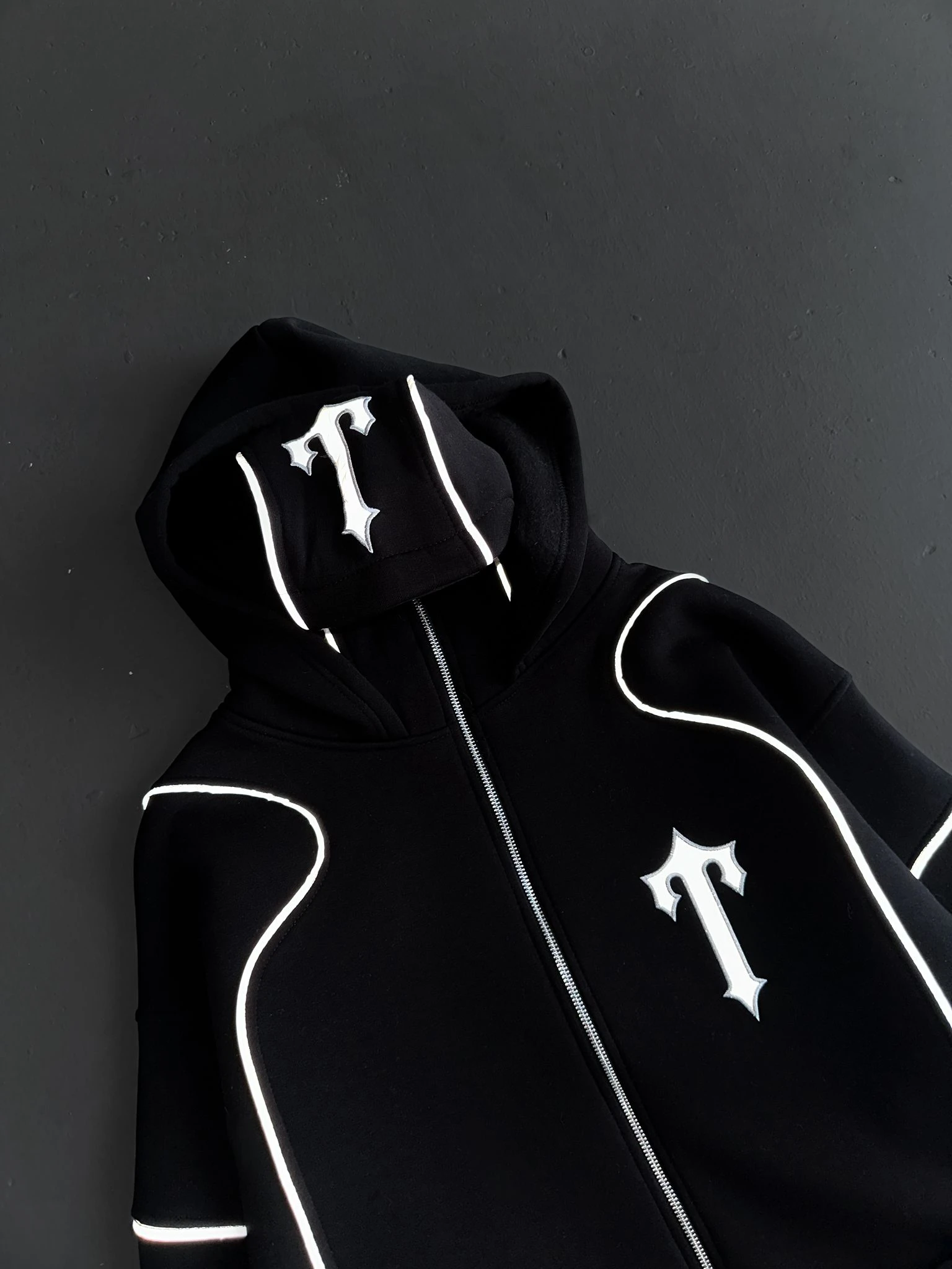 Siyah Biyeli Trapstar Eşofman Takımı