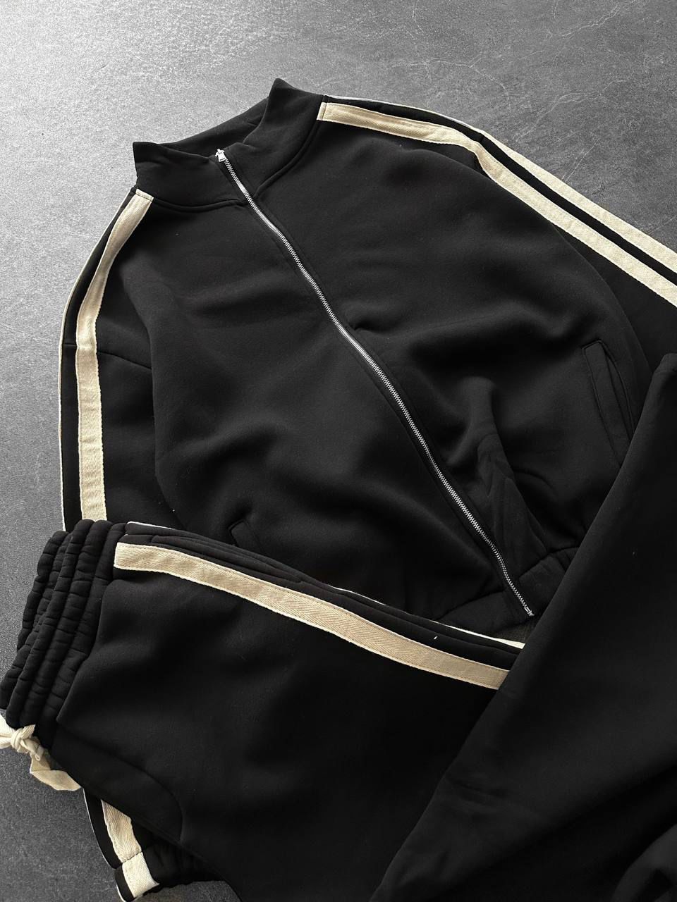 SİYAH BEJ BİYELİ TAKIM 