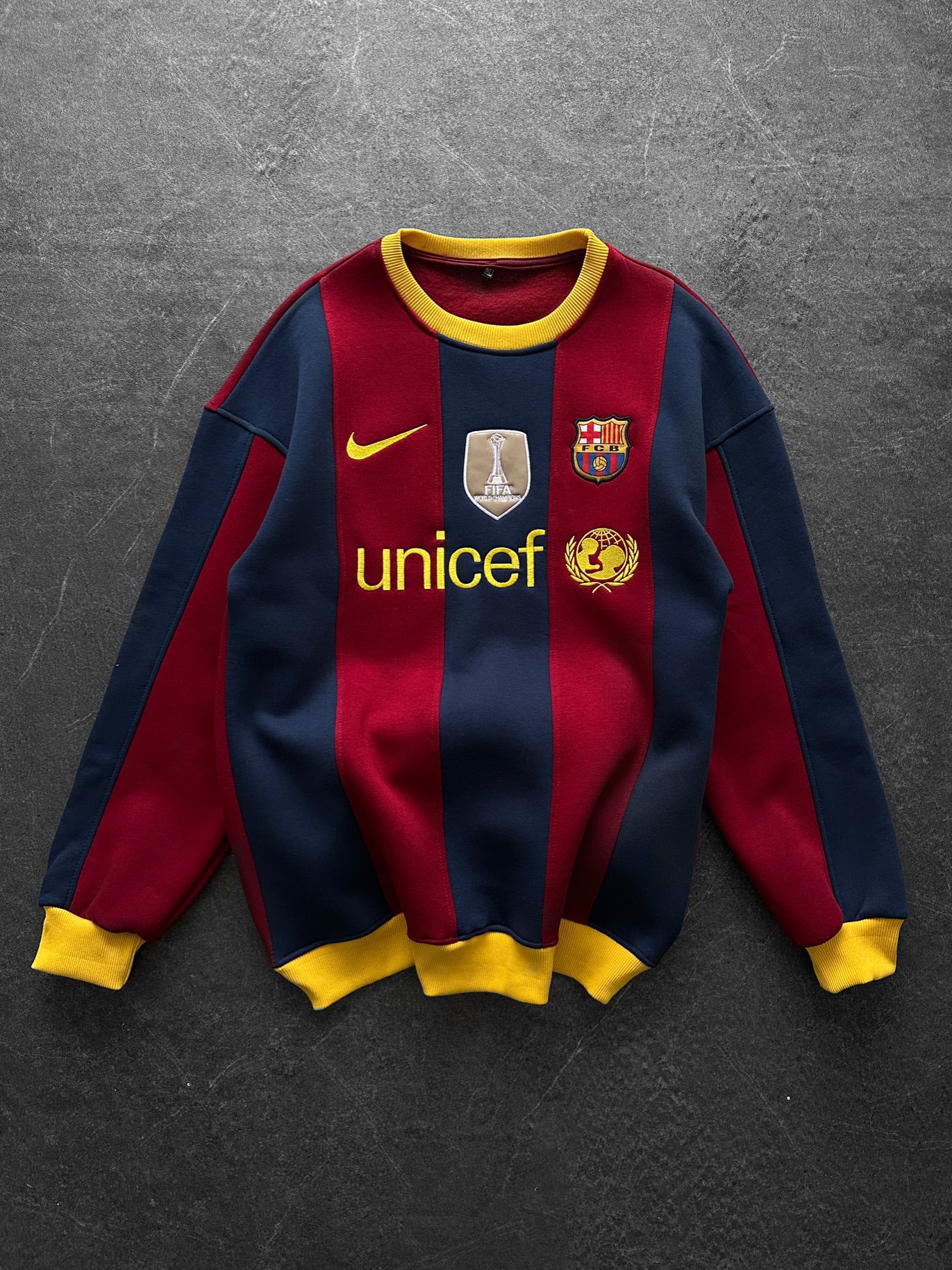 FCB Fifa Unicef Sweat - Bordo Lacivert