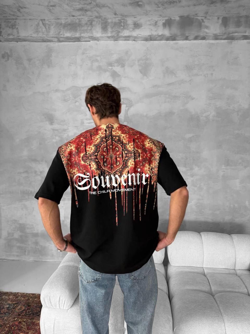 Renkli Etnik Desen T-Shirt