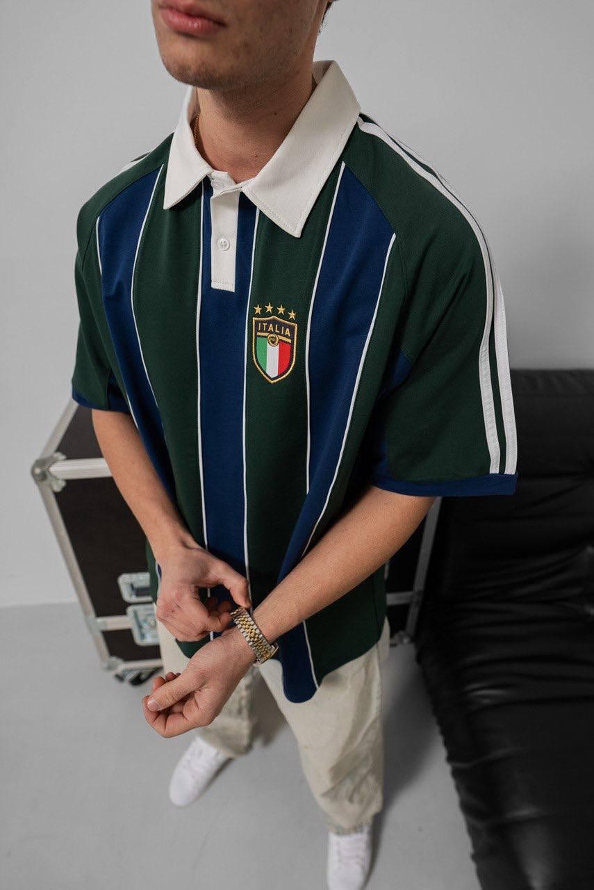 İtalia Çizgili Polo Yaka T-Shirt