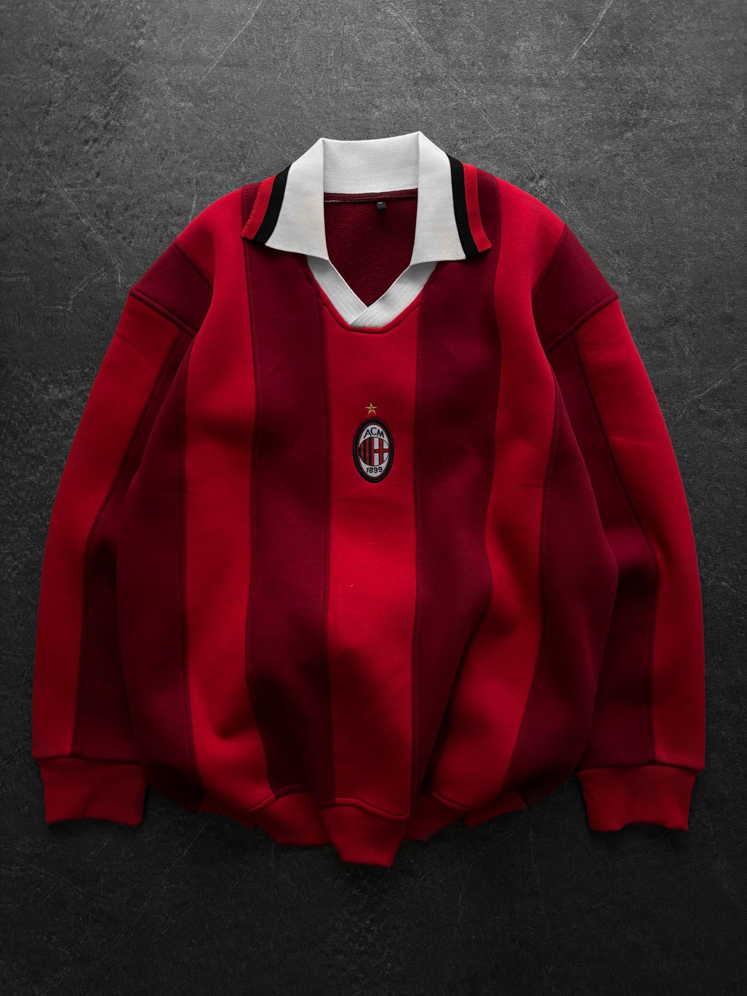 AC Milan parçalı sweat-kırmızı bordo