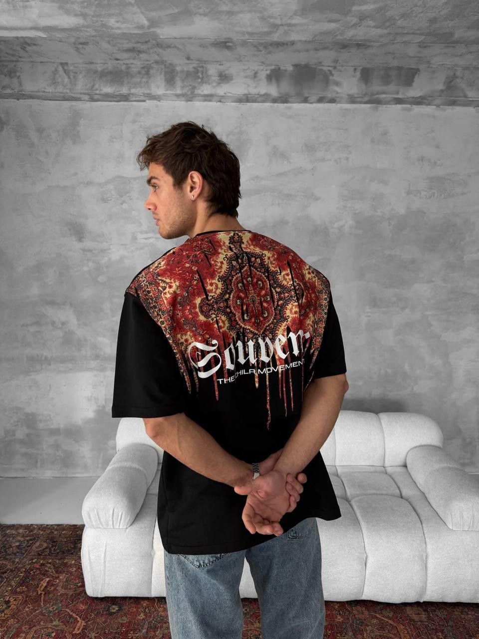 Renkli Etnik Desen T-Shirt