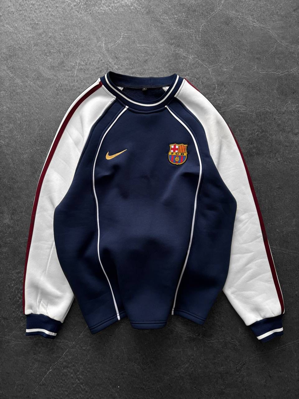 FCB Beyaz çizgili sweat - lacivert
