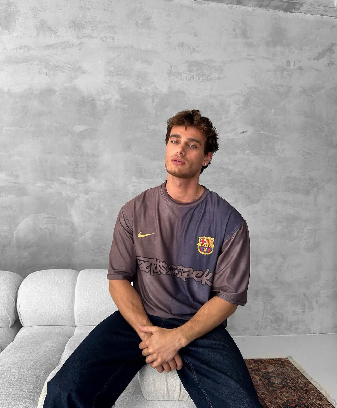 Koyu Renkli Fcb T-shirt