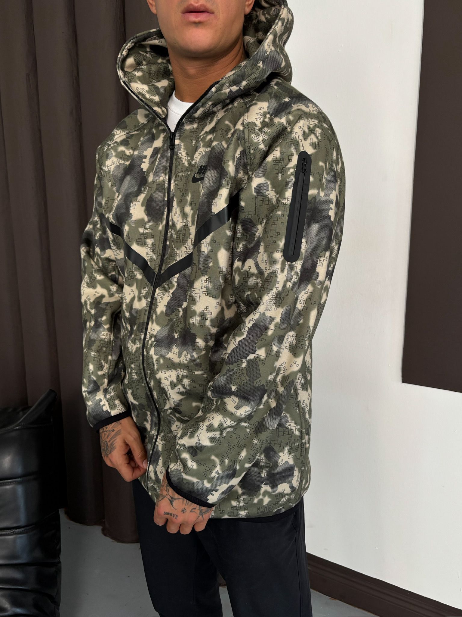 Nike Kamuflaj Tech Hırka