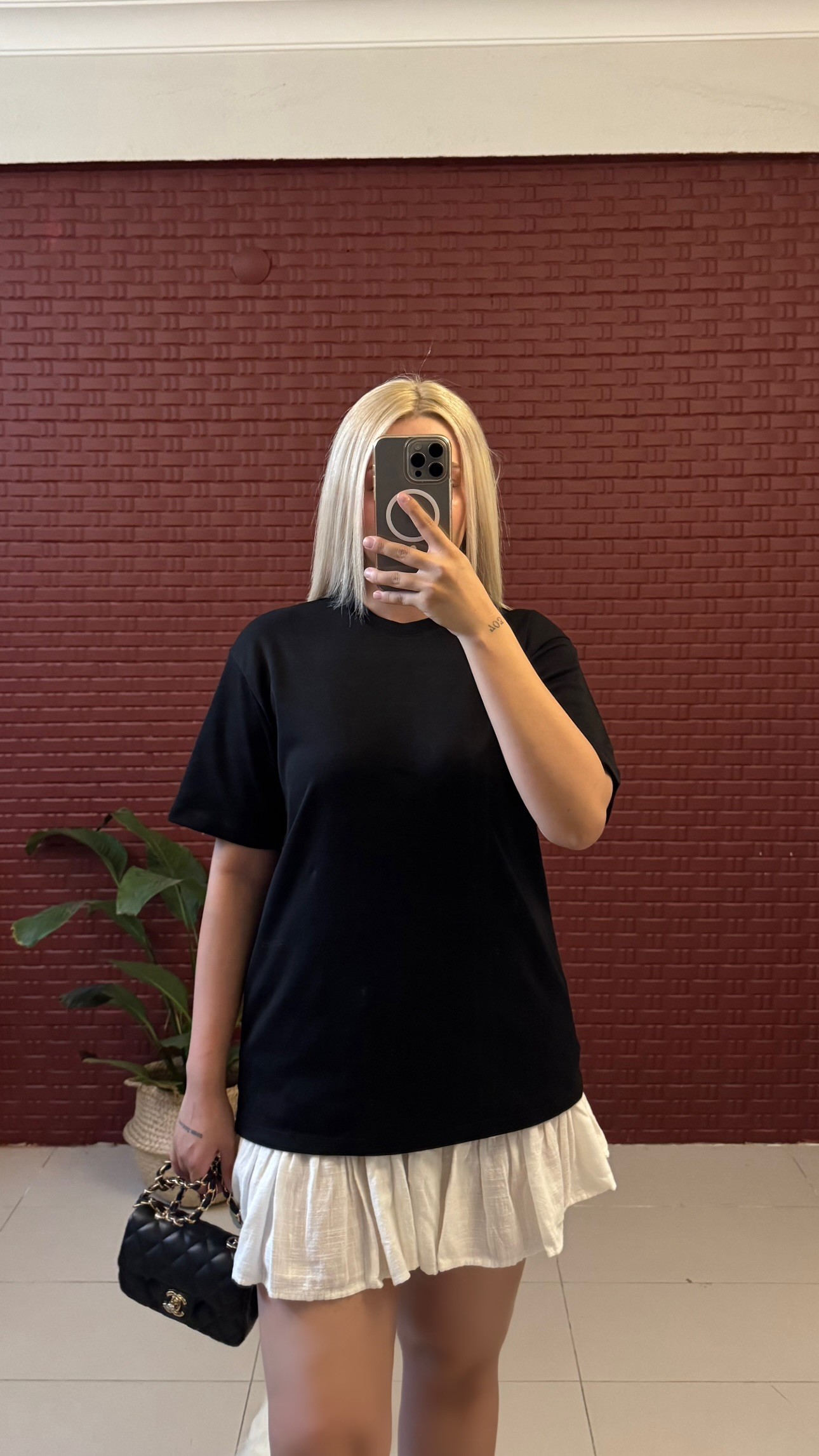 Marka Model Siyah T-shirt