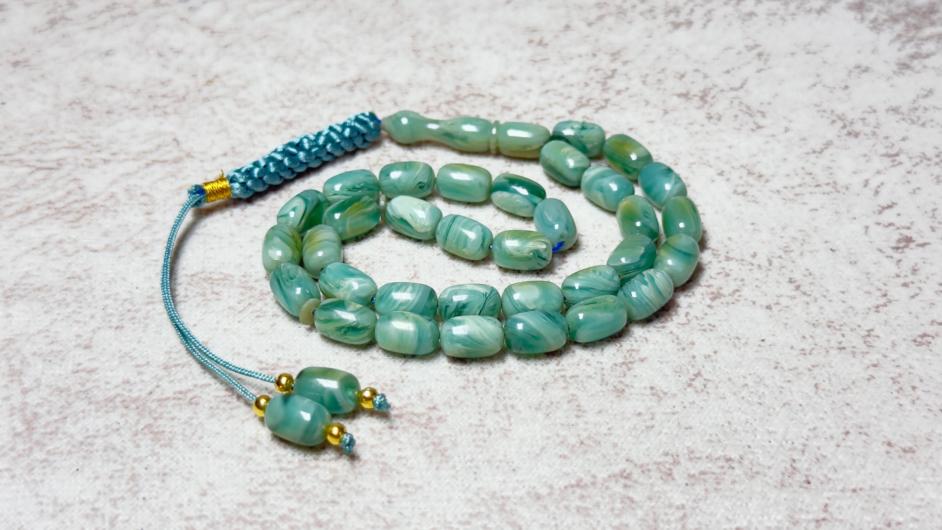 EL İŞÇİLİĞİ ÖRGÜLÜ KAPSÜL KESİM SIKMA KEHRİBAR TESBİH