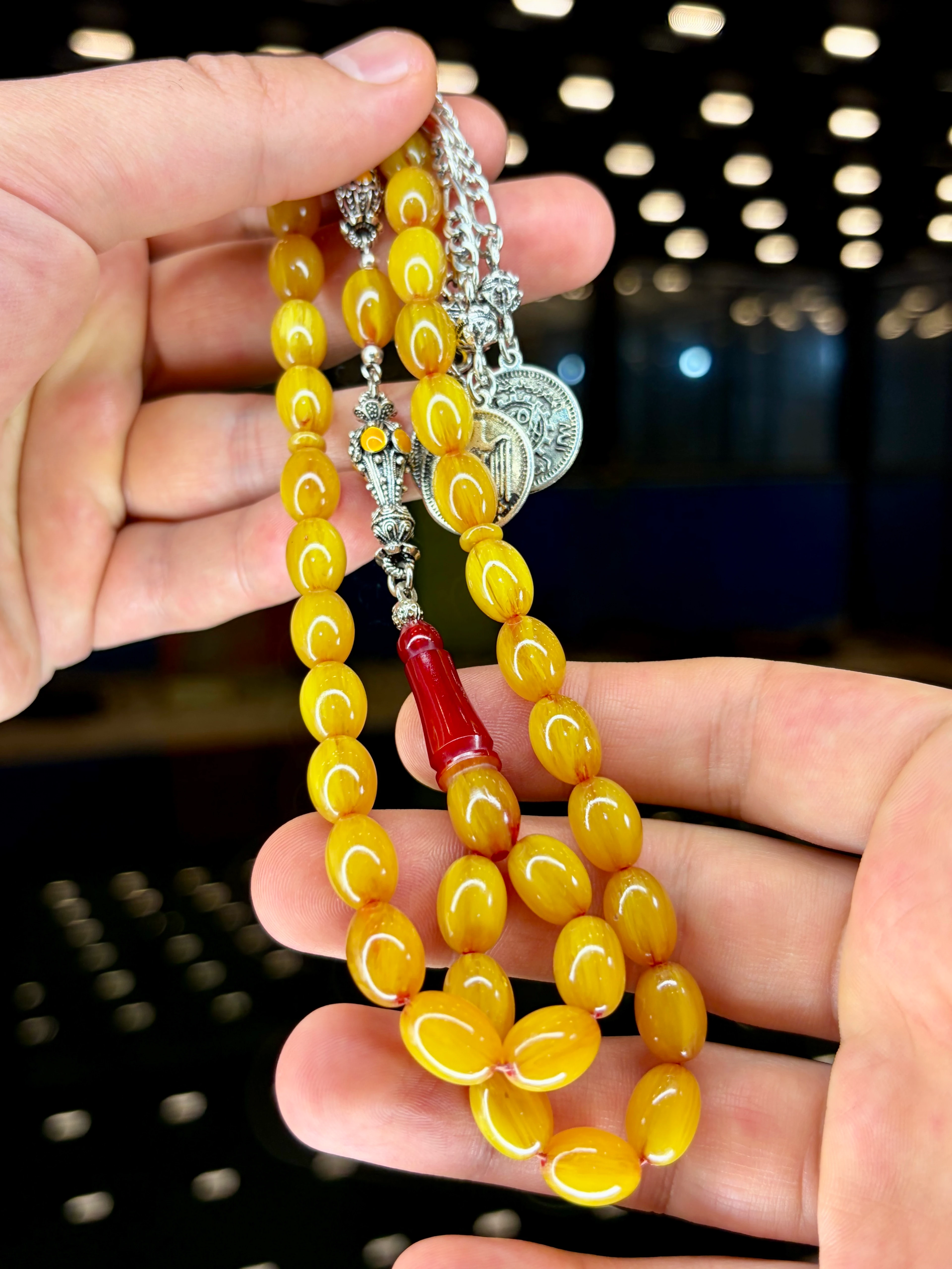 ALPAGA PÜSKÜLLÜ BEYZİ OSMANLI MİSKEVİ BENZETME SIKMA KEHRİBAR