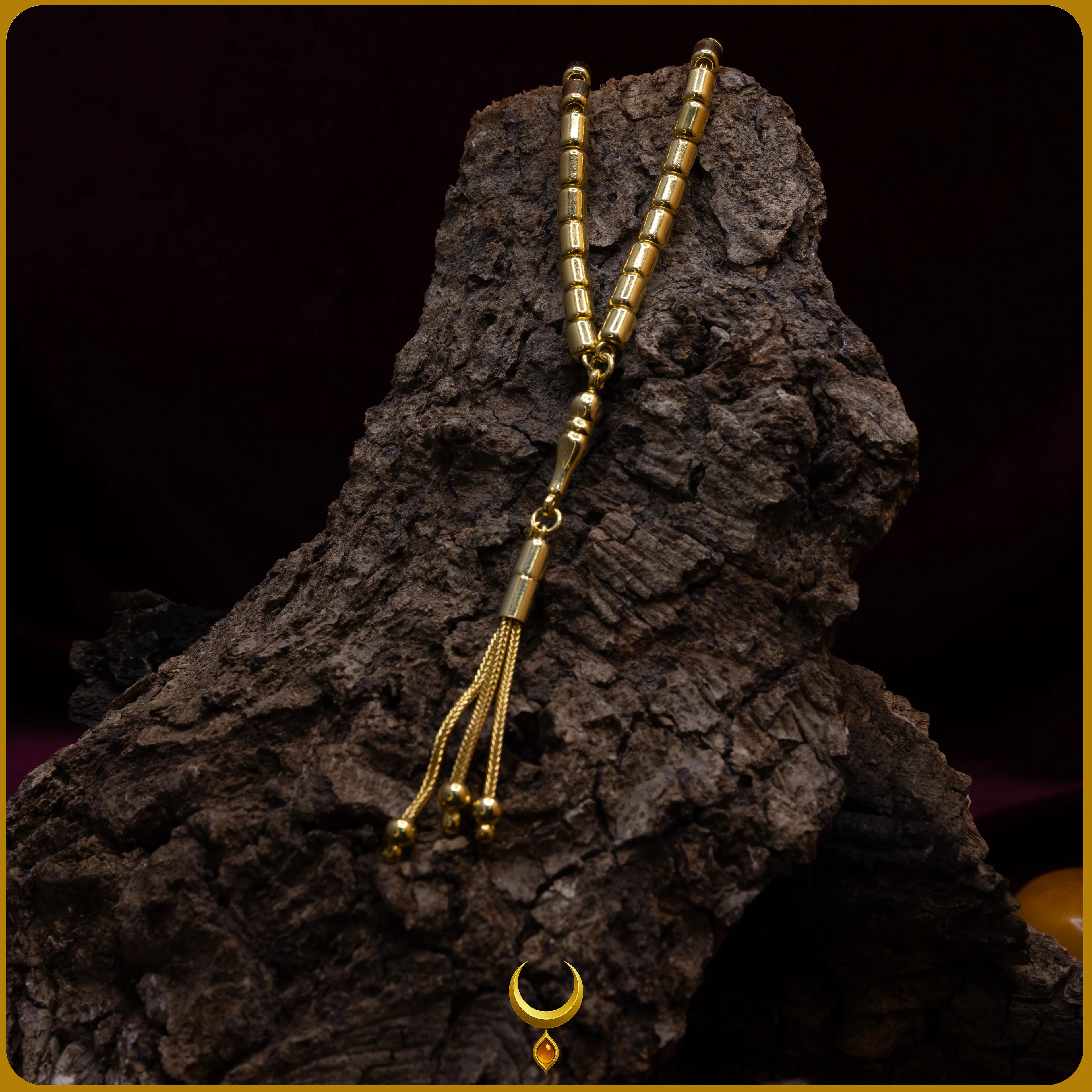 KAPSÜL KESİM GOLD 925 AYAR GÜMÜŞ TESBİH