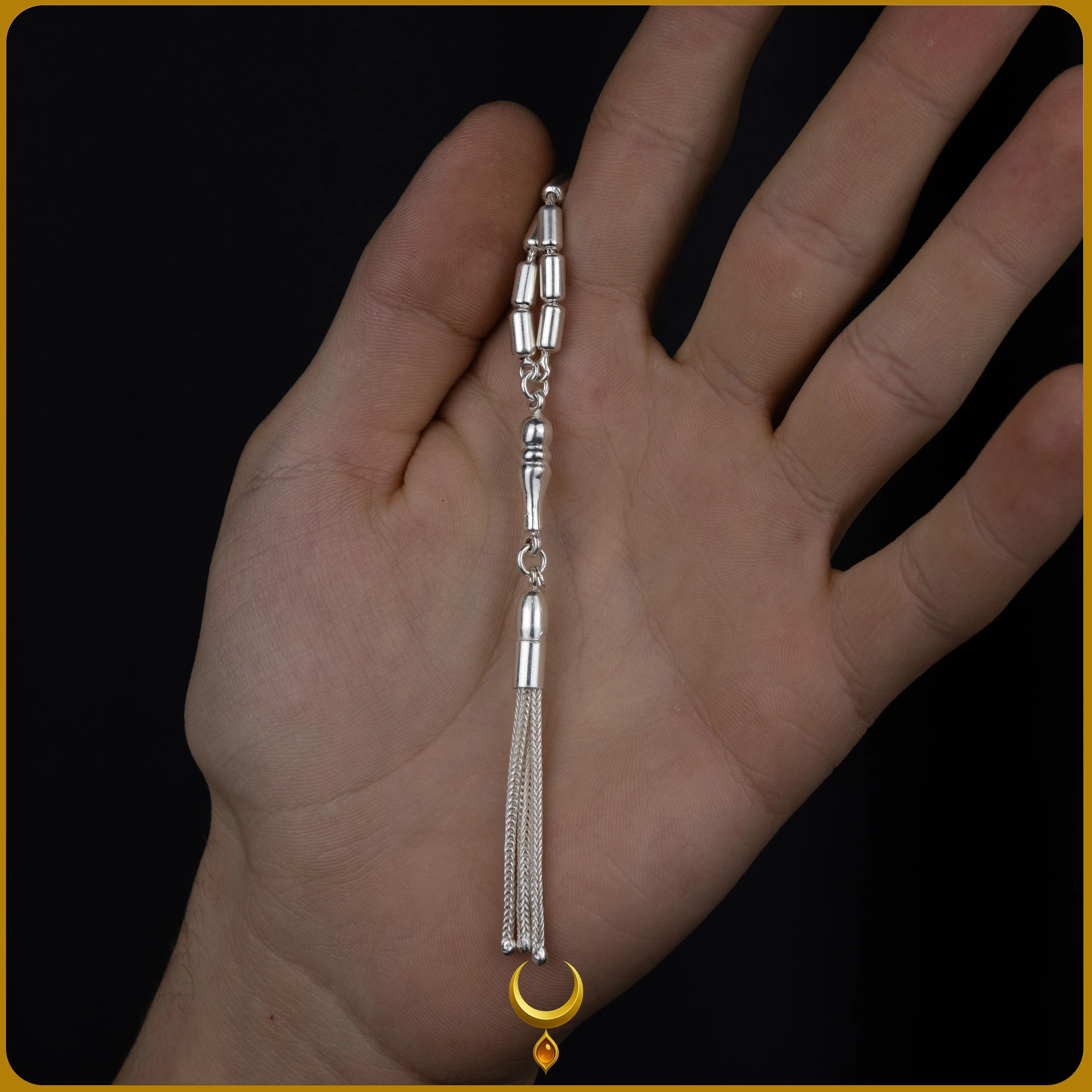 KAPSÜL KESİM 925 AYAR GÜMÜŞ TESBİH