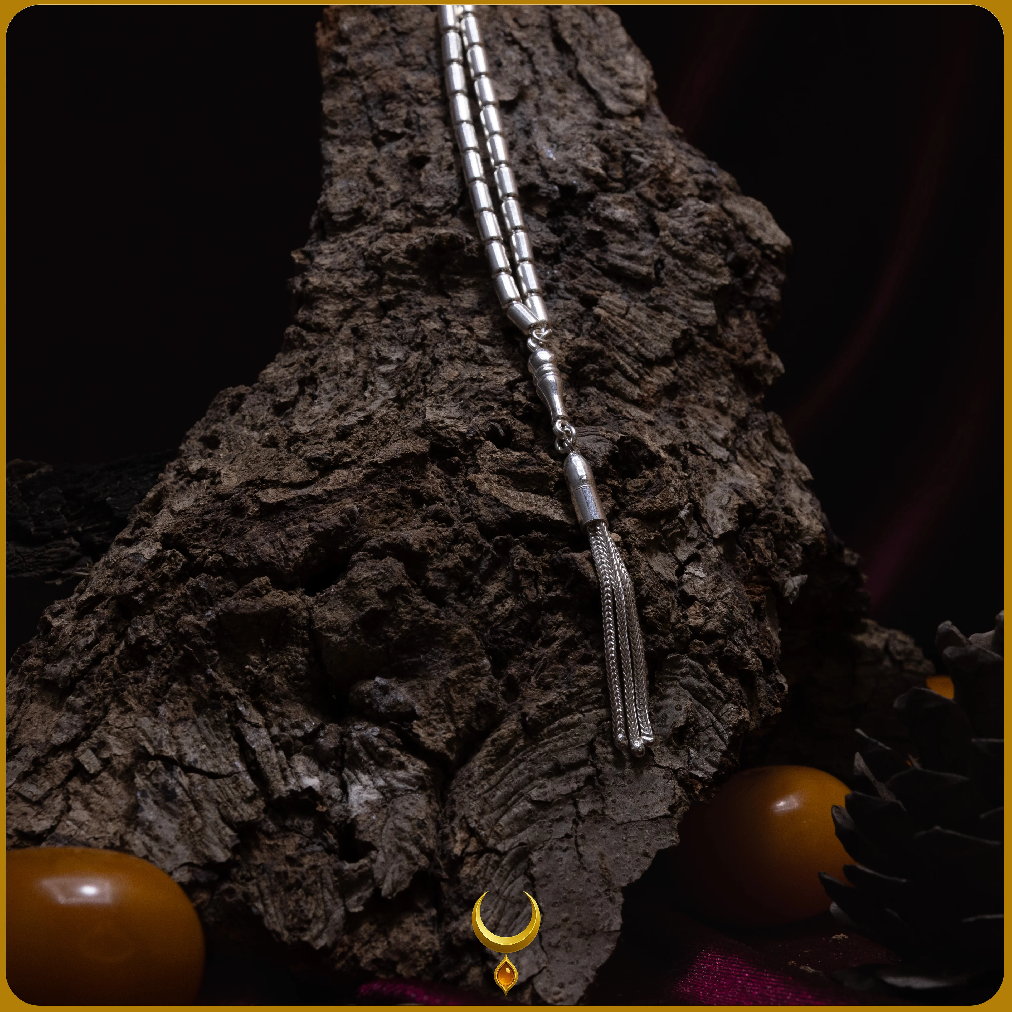 KAPSÜL KESİM 925 AYAR GÜMÜŞ TESBİH