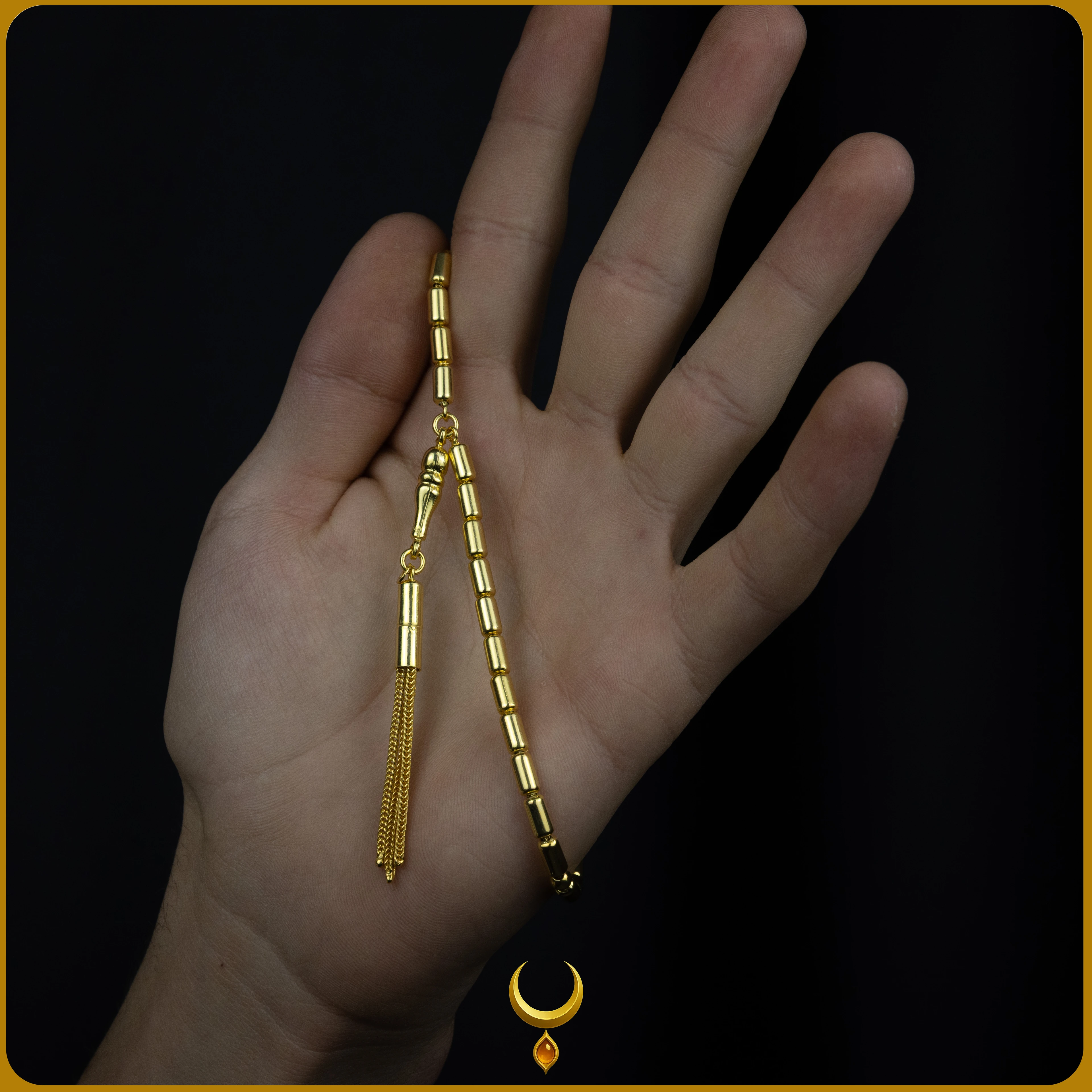 KAPSÜL KESİM 925 AYAR GÜMÜŞ GOLD TESBİH