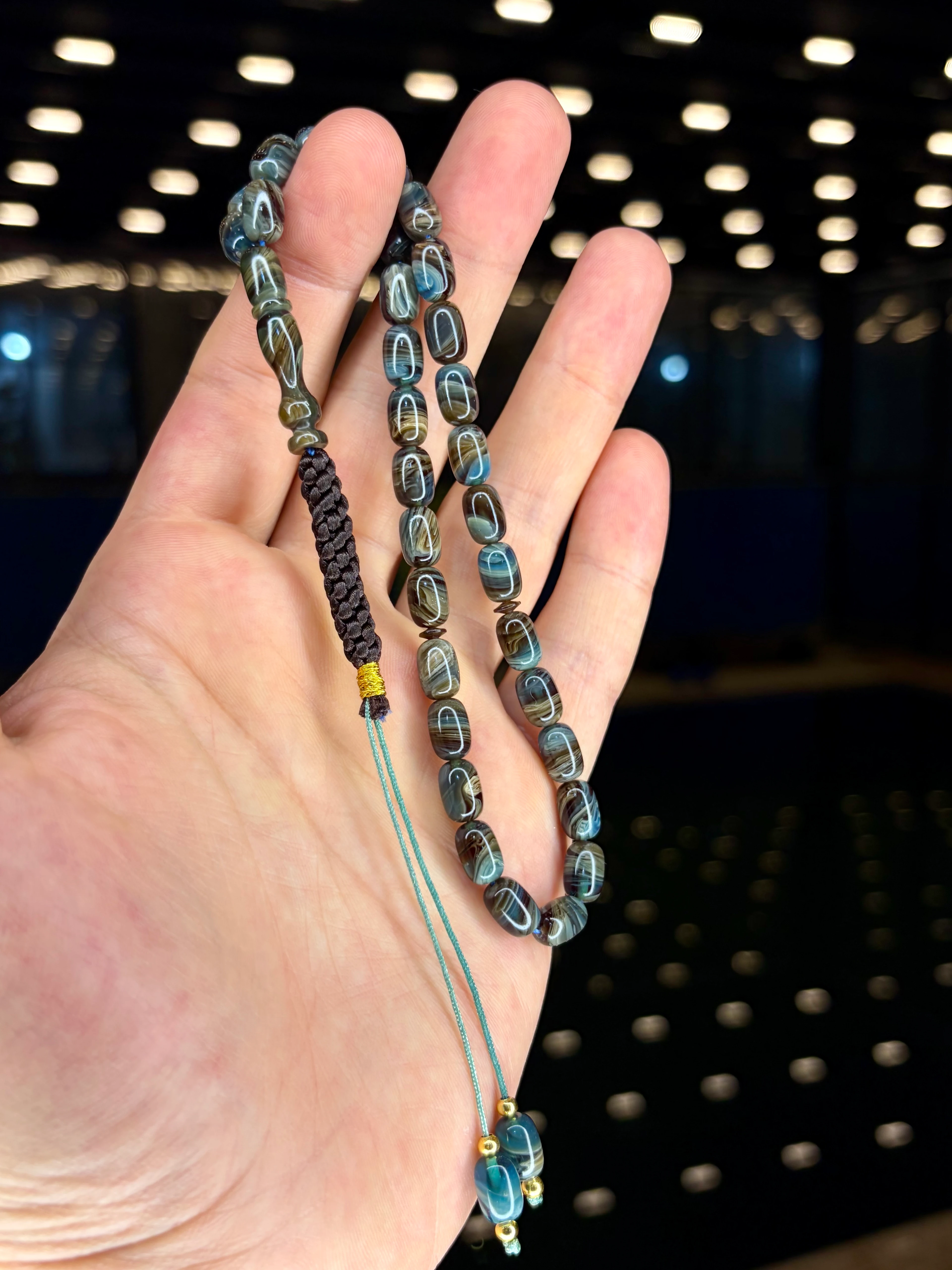 EL İŞÇİLİĞİ ÖRGÜLÜ KAPSÜL KESİM SIKMA KEHRİBAR TESBİH