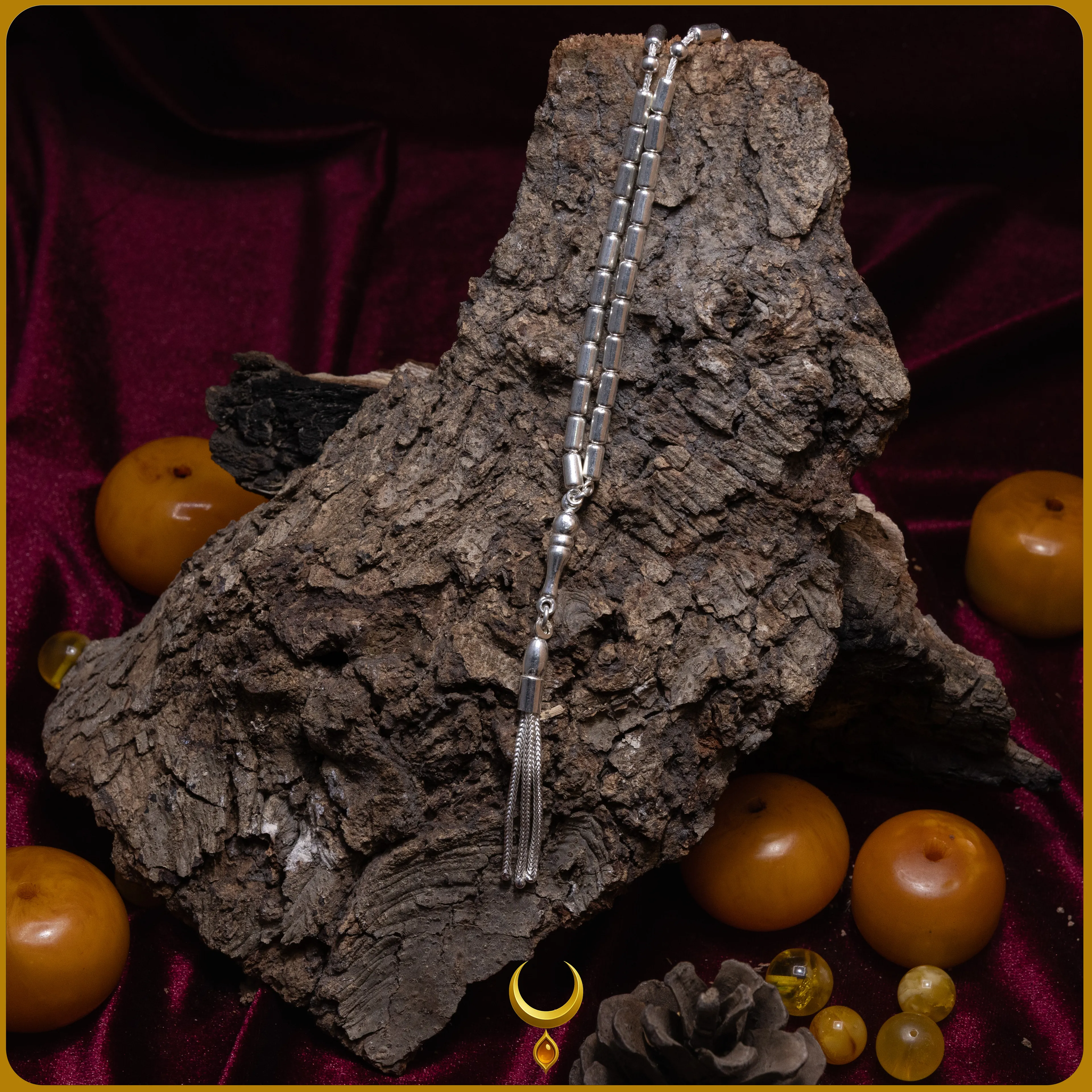 KAPSÜL KESİM 925 AYAR GÜMÜŞ TESBİH