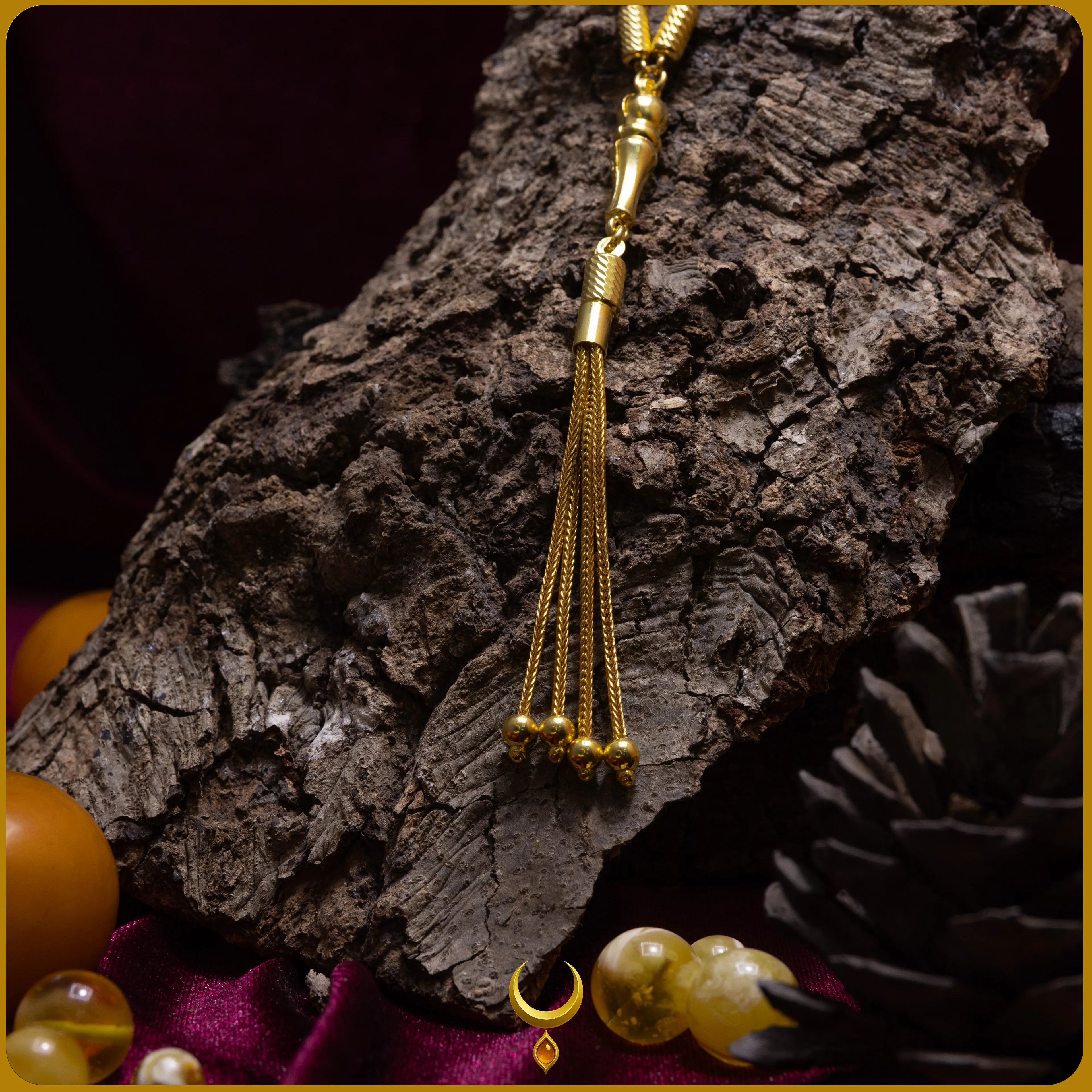 FASETA KESİM KAPSÜL MODEL 925 AYAR GÜMÜŞ GOLD TESBİH