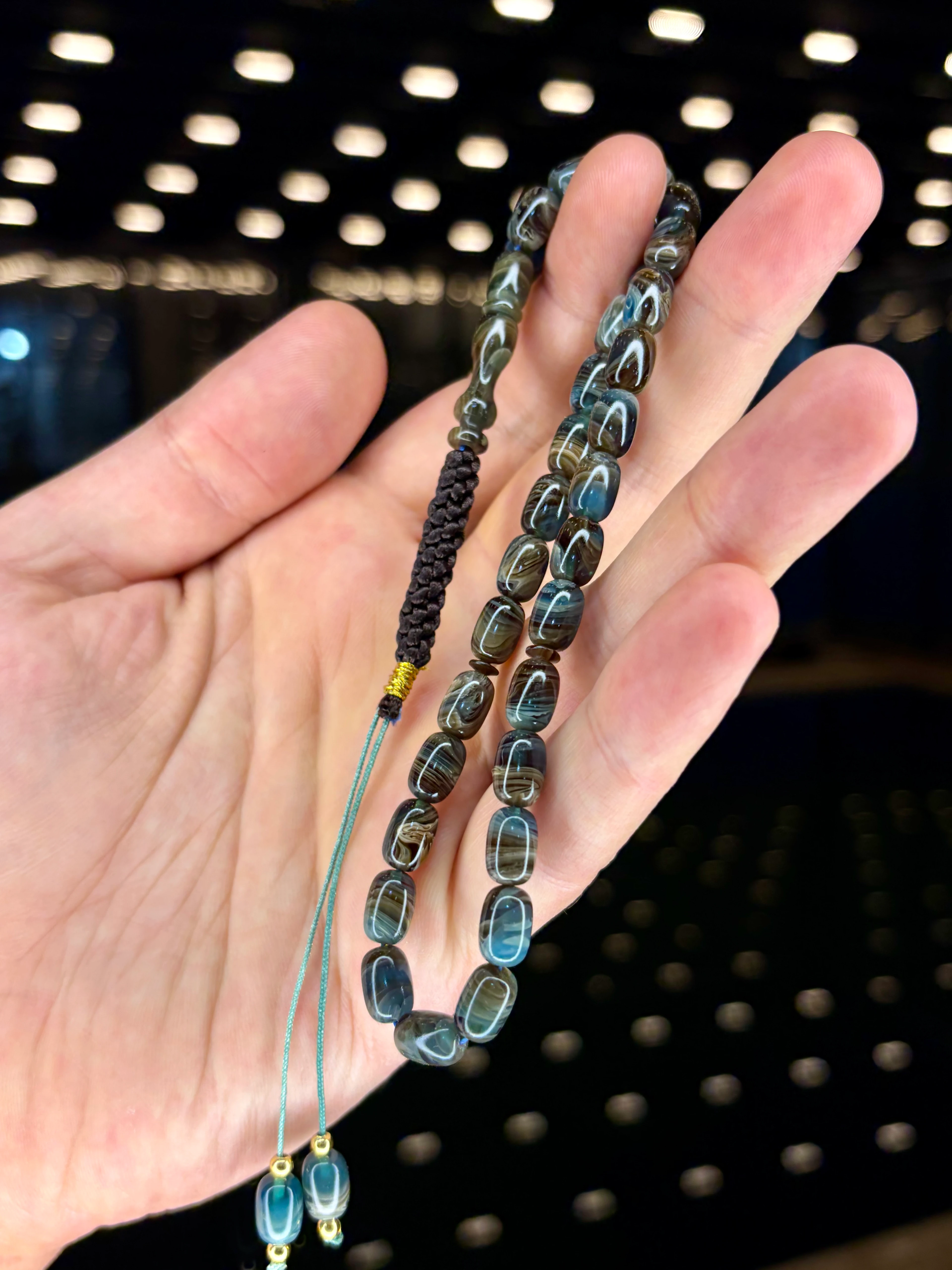 EL İŞÇİLİĞİ ÖRGÜLÜ KAPSÜL KESİM SIKMA KEHRİBAR TESBİH