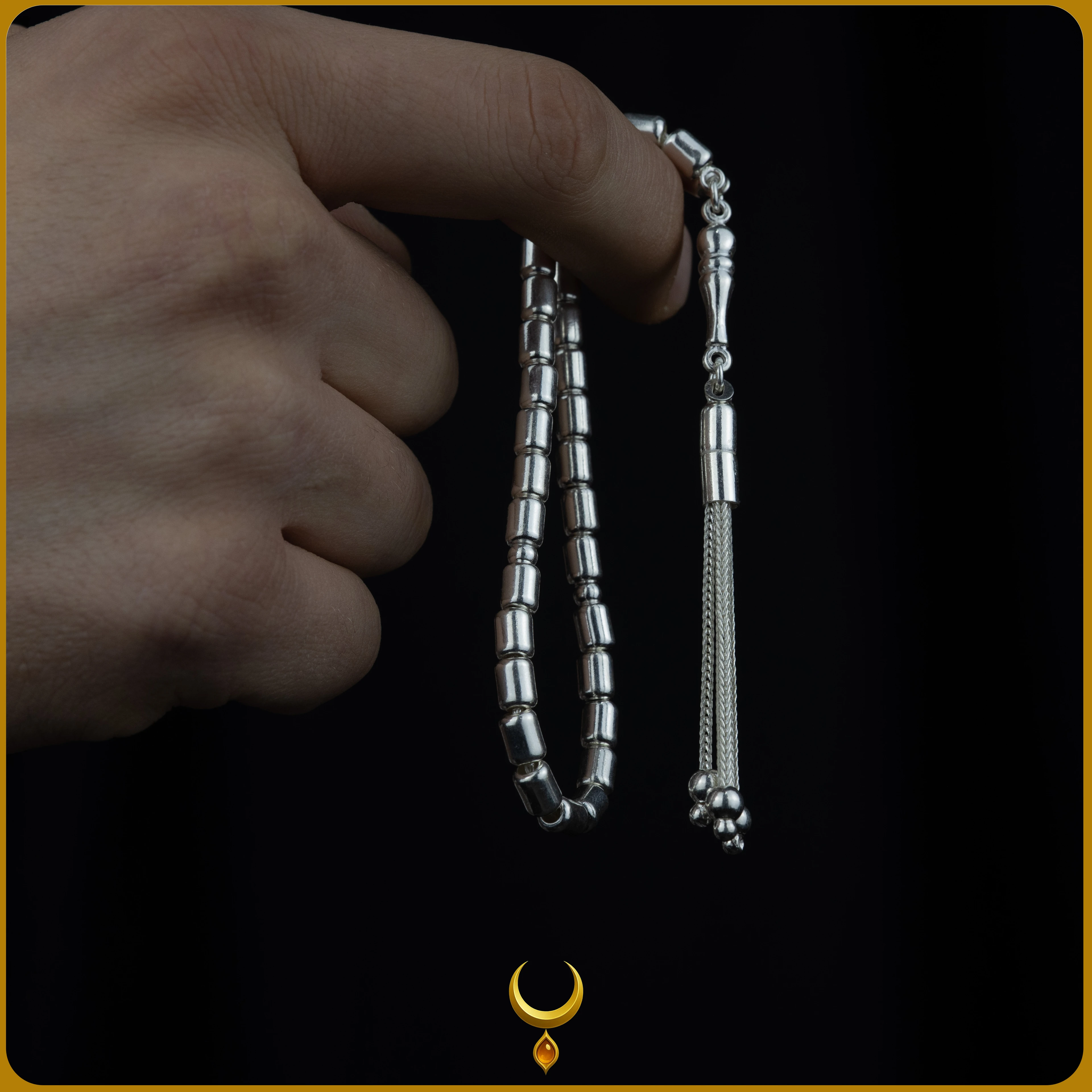 KAPSÜL KESİM 925 AYAR GÜMÜŞ TESBİH