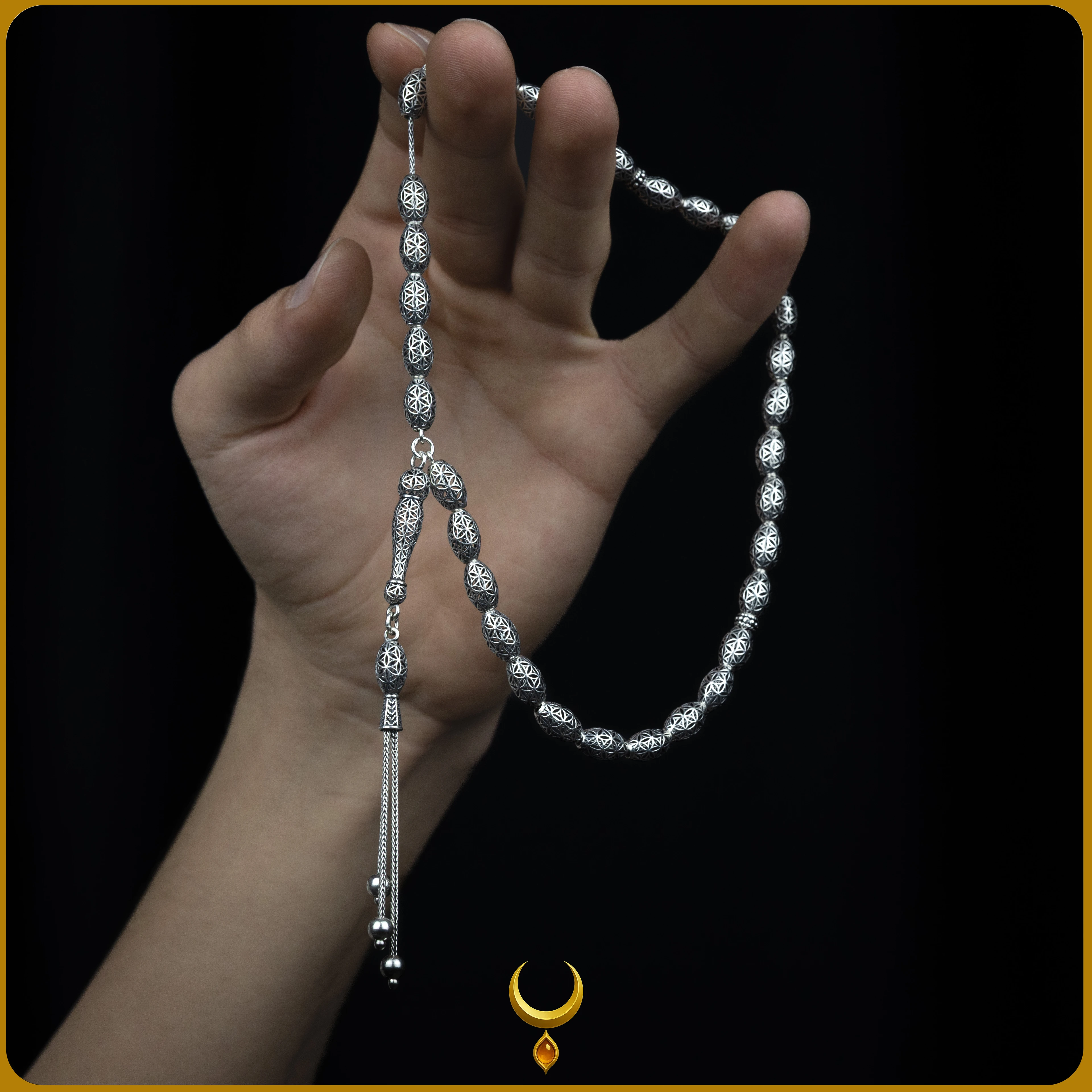 ARPA KESİM TELKARİ MODEL 925 AYAR GÜMÜŞ TESBİH