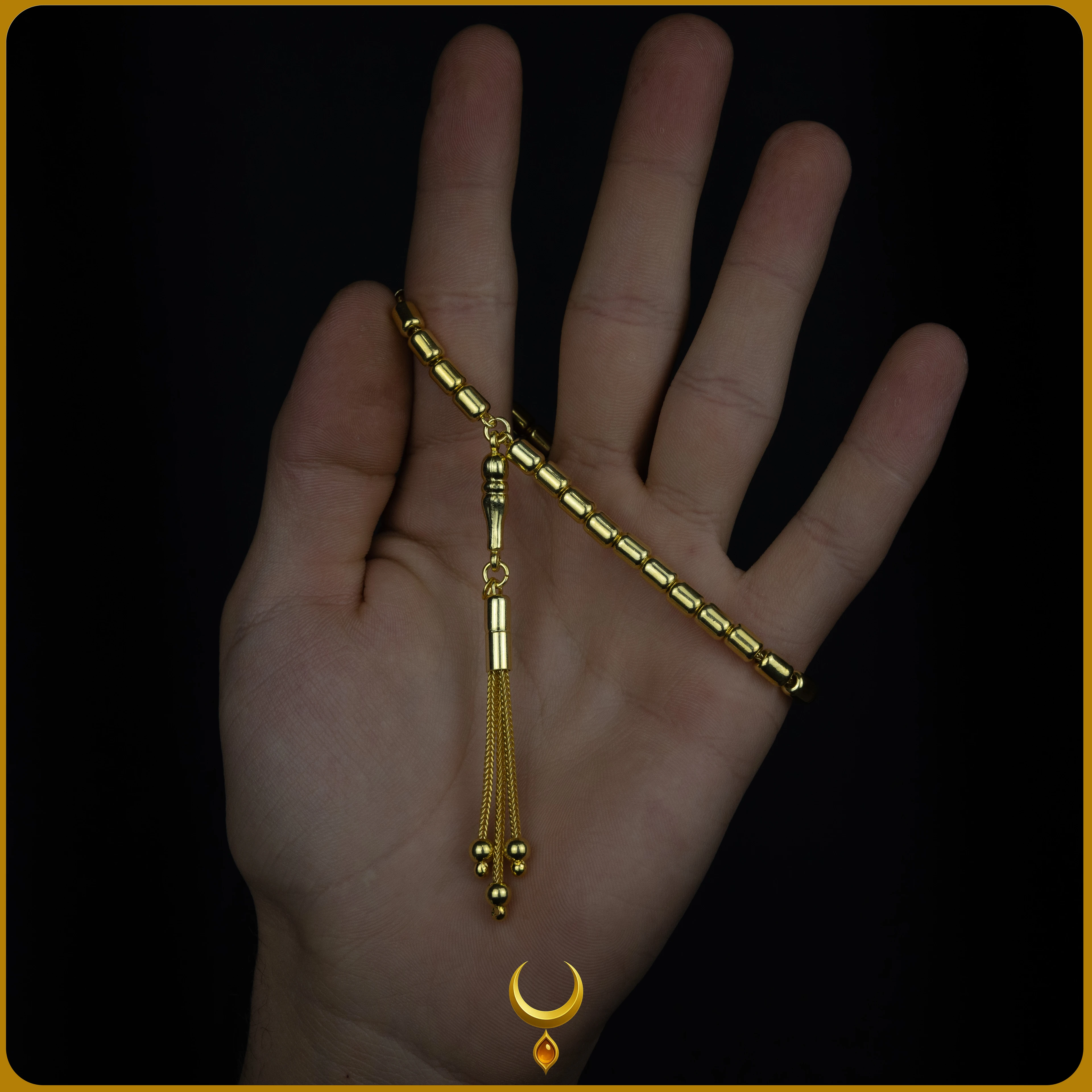 KAPSÜL KESİM GOLD 925 AYAR GÜMÜŞ TESBİH