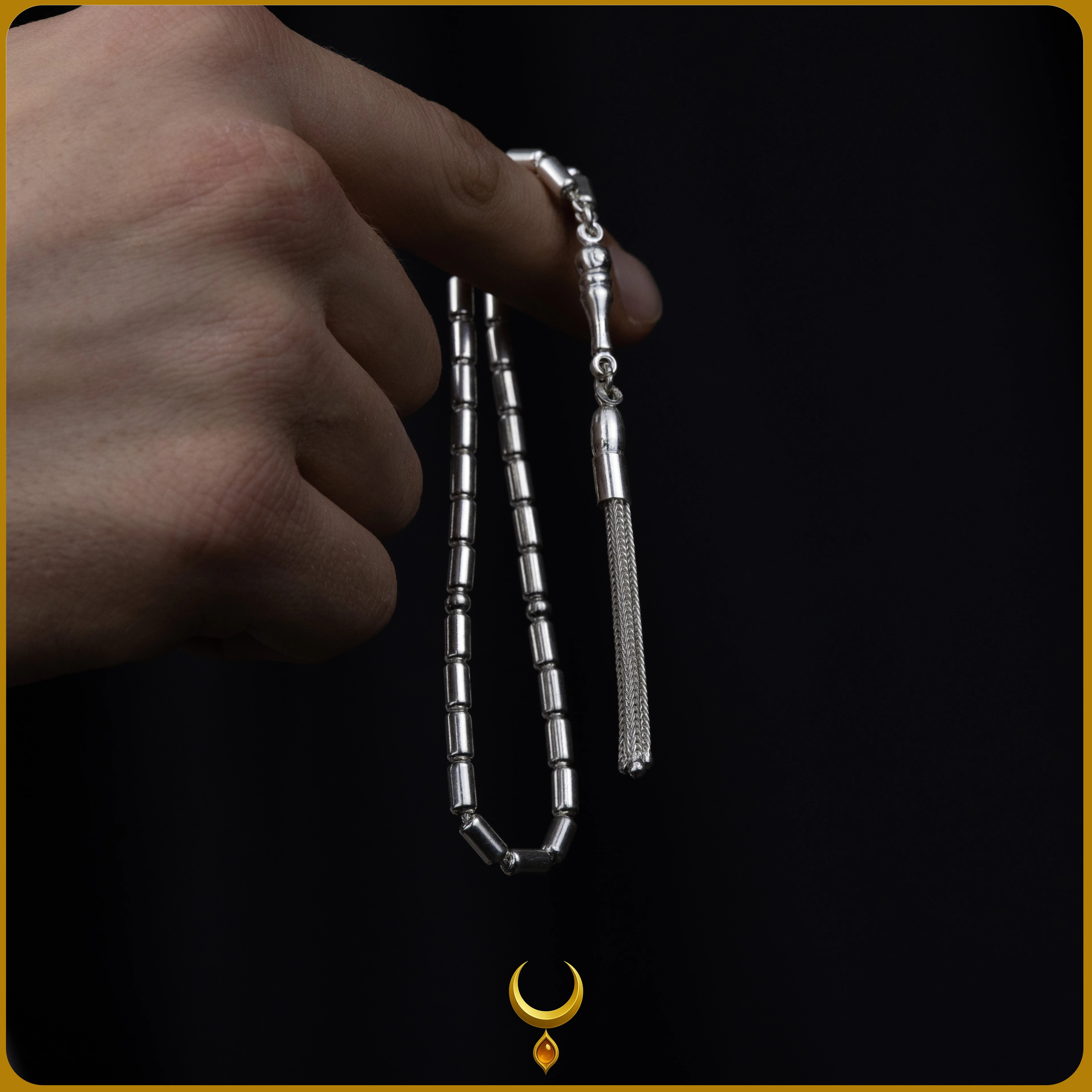 KAPSÜL KESİM 925 AYAR GÜMÜŞ TESBİH