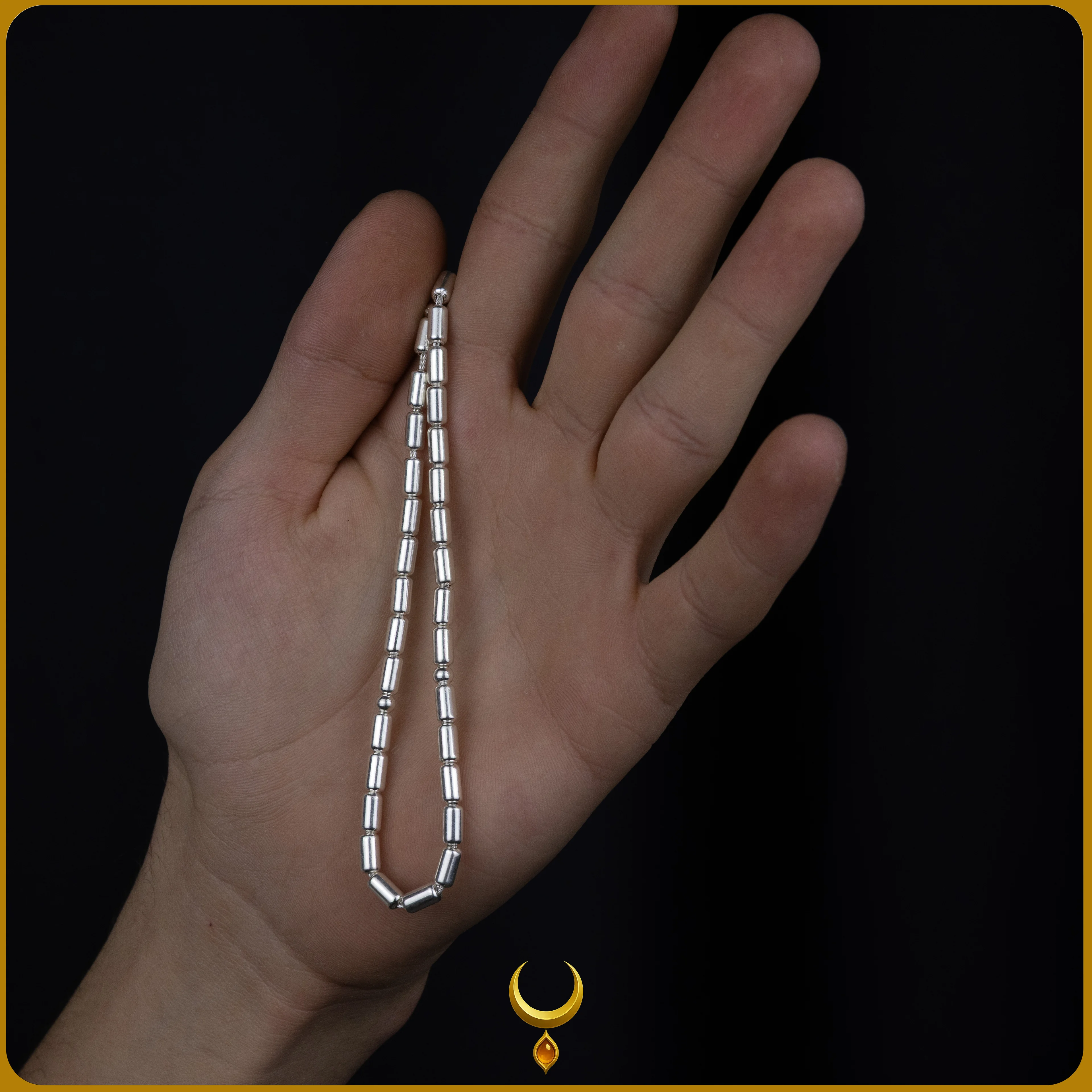 KAPSÜL KESİM 925 AYAR GÜMÜŞ TESBİH