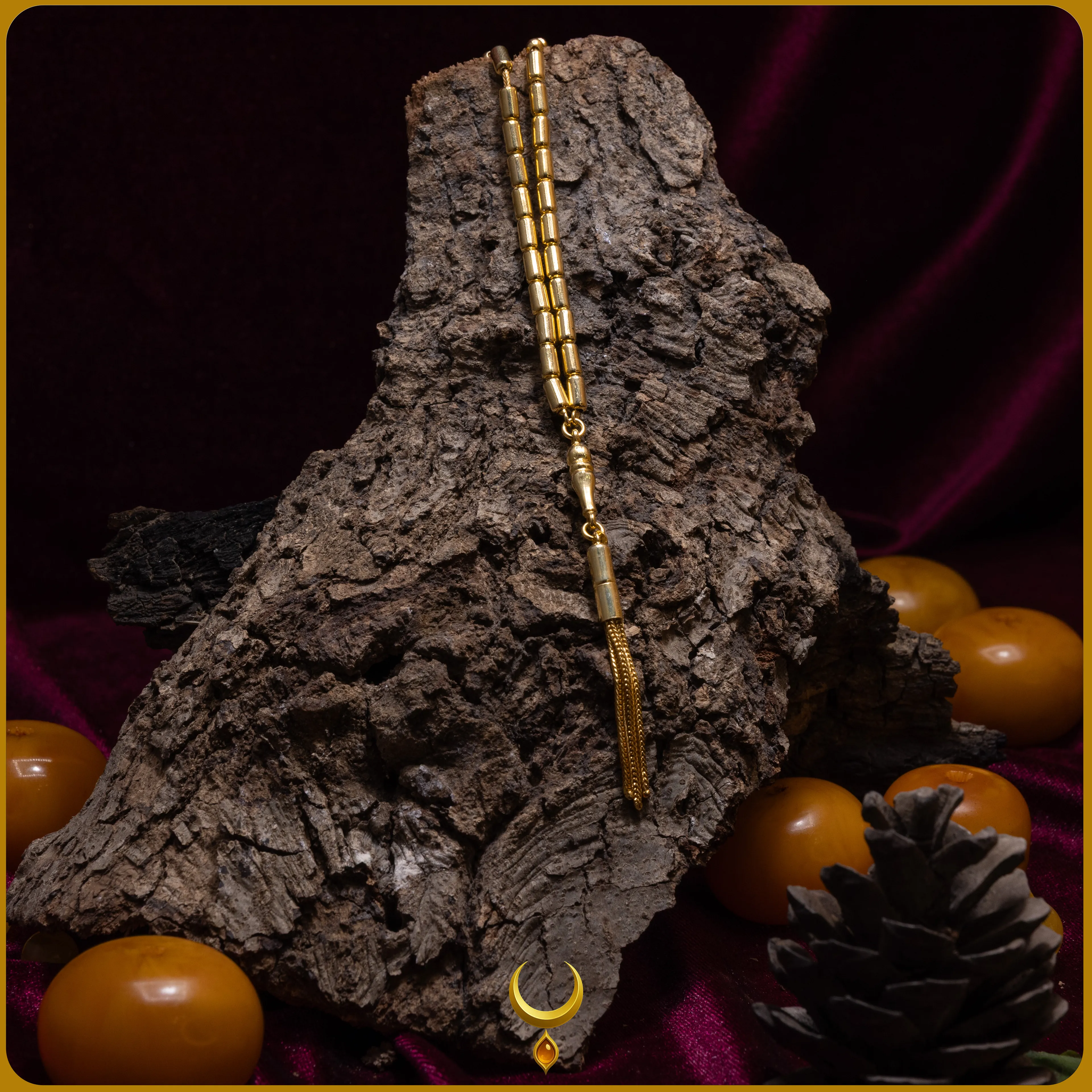 KAPSÜL KESİM 925 AYAR GÜMÜŞ GOLD TESBİH