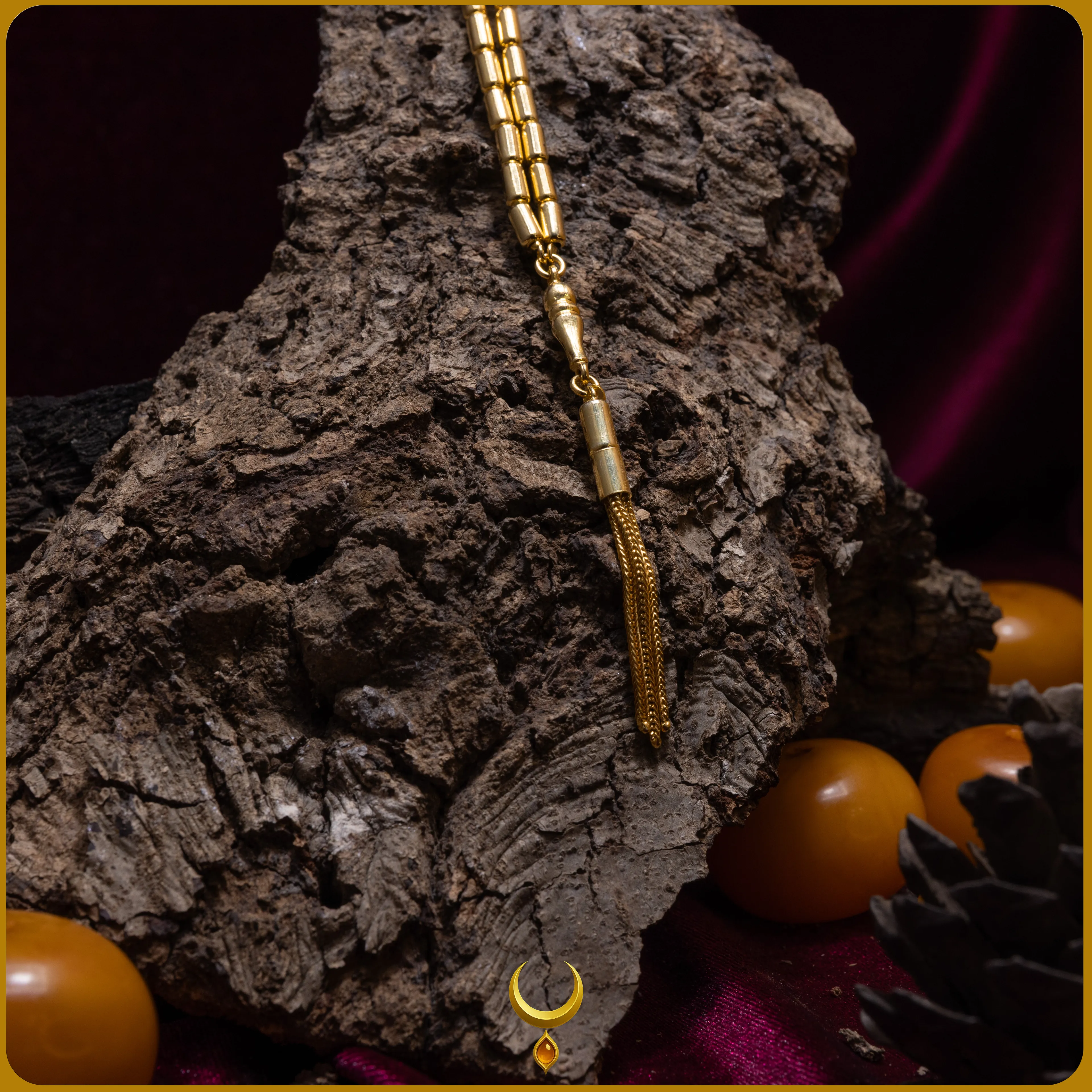 KAPSÜL KESİM 925 AYAR GÜMÜŞ GOLD TESBİH