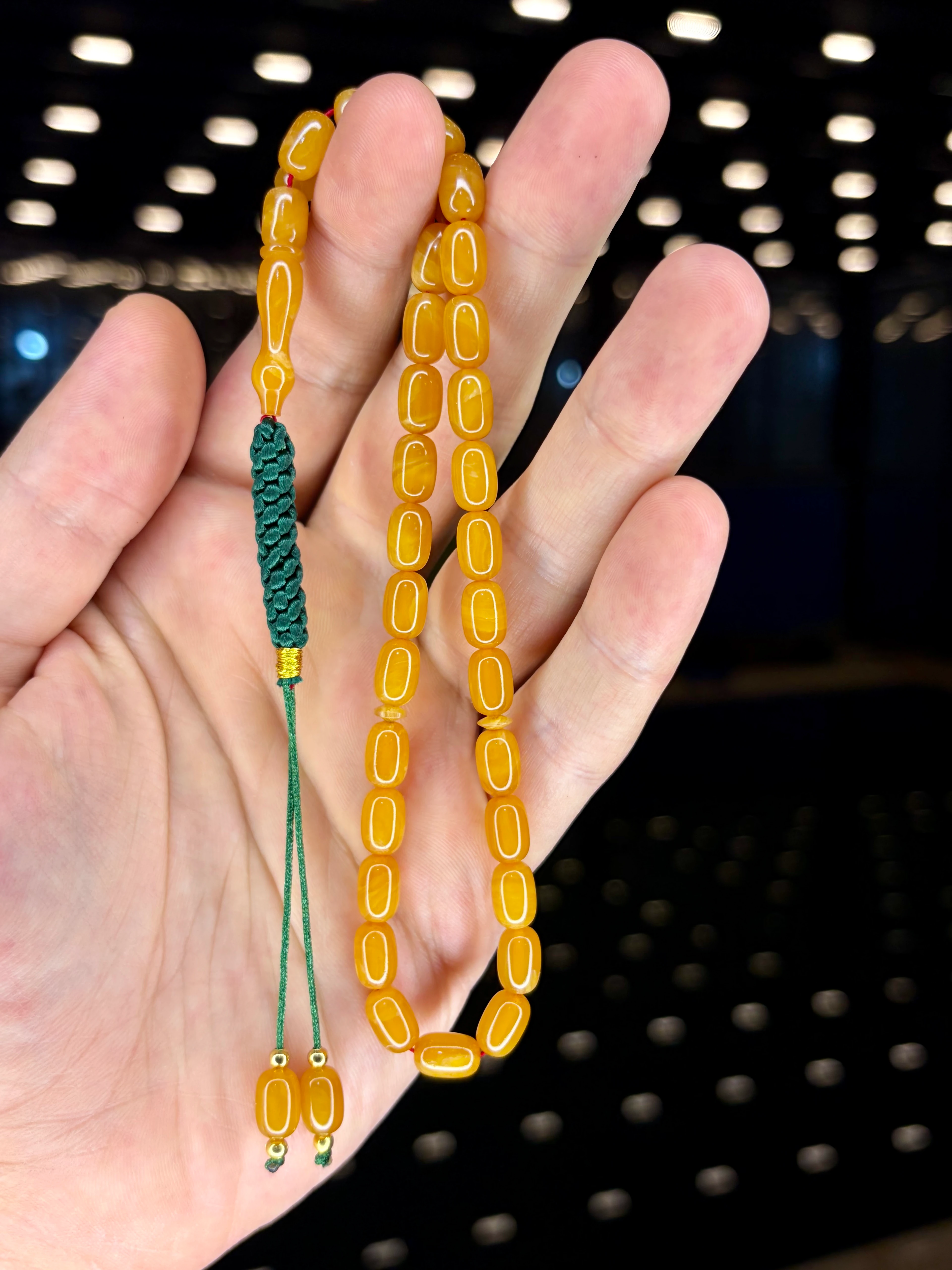 EL İŞÇİLİĞİ ÖRGÜLÜ KAPSÜL KESİM SIKMA KEHRİBAR TESBİH