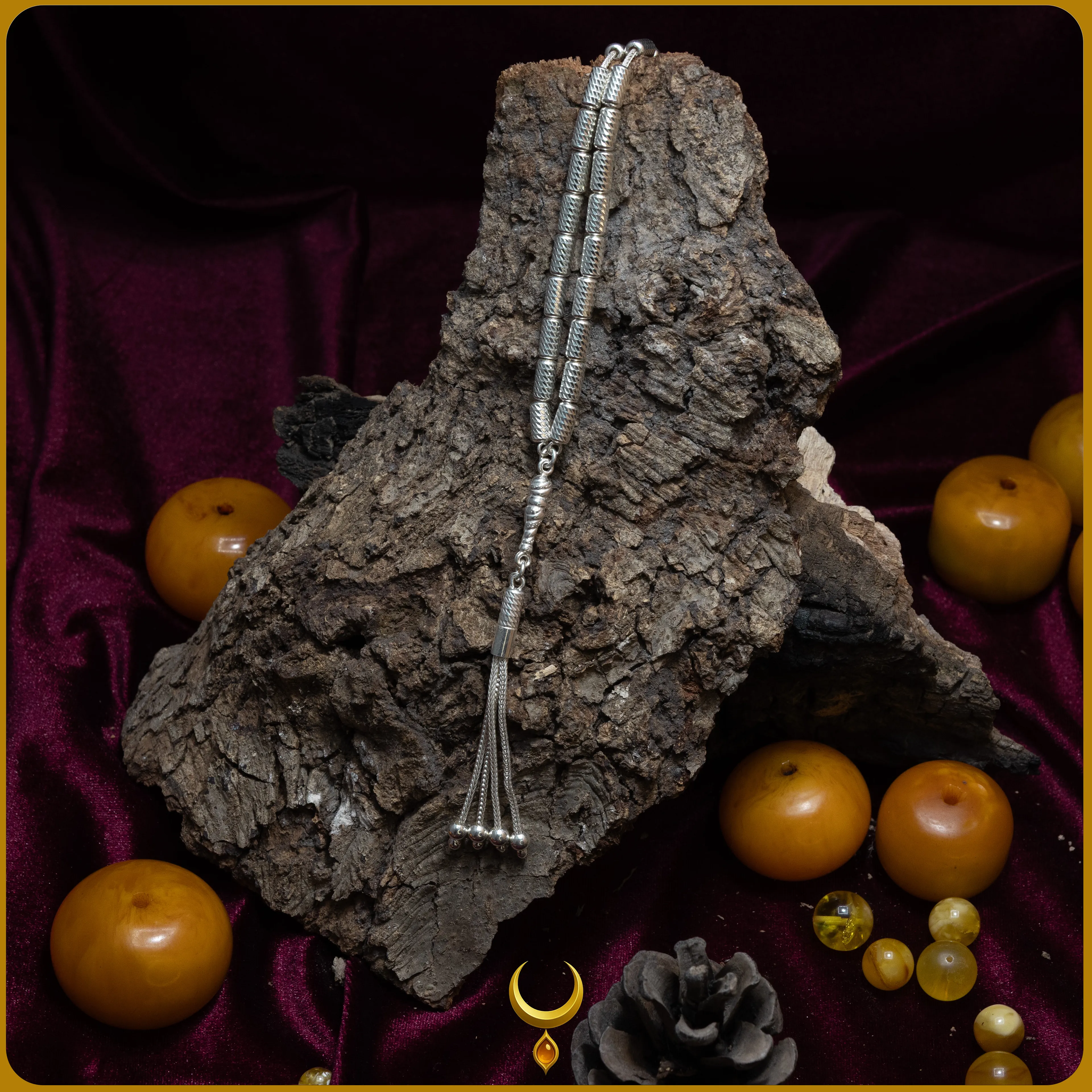 FASETA KESİM KAPSÜL MODEL 925 AYAR GÜMÜŞ TESBİH