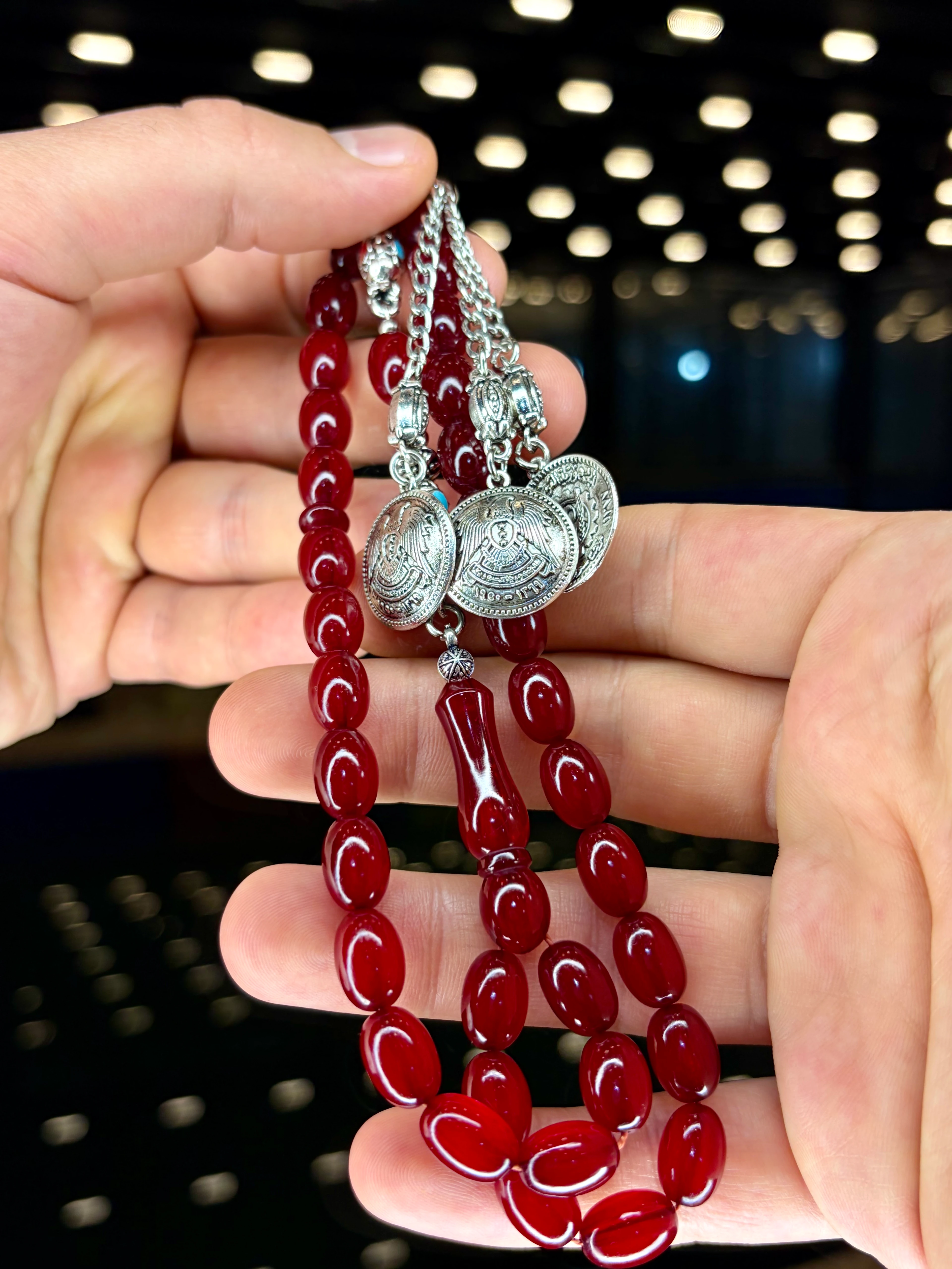 ALPAGA PÜSKÜLLÜ BEYZİ KESİM OSMANLI BENZETME SIKMA KEHRİBAR