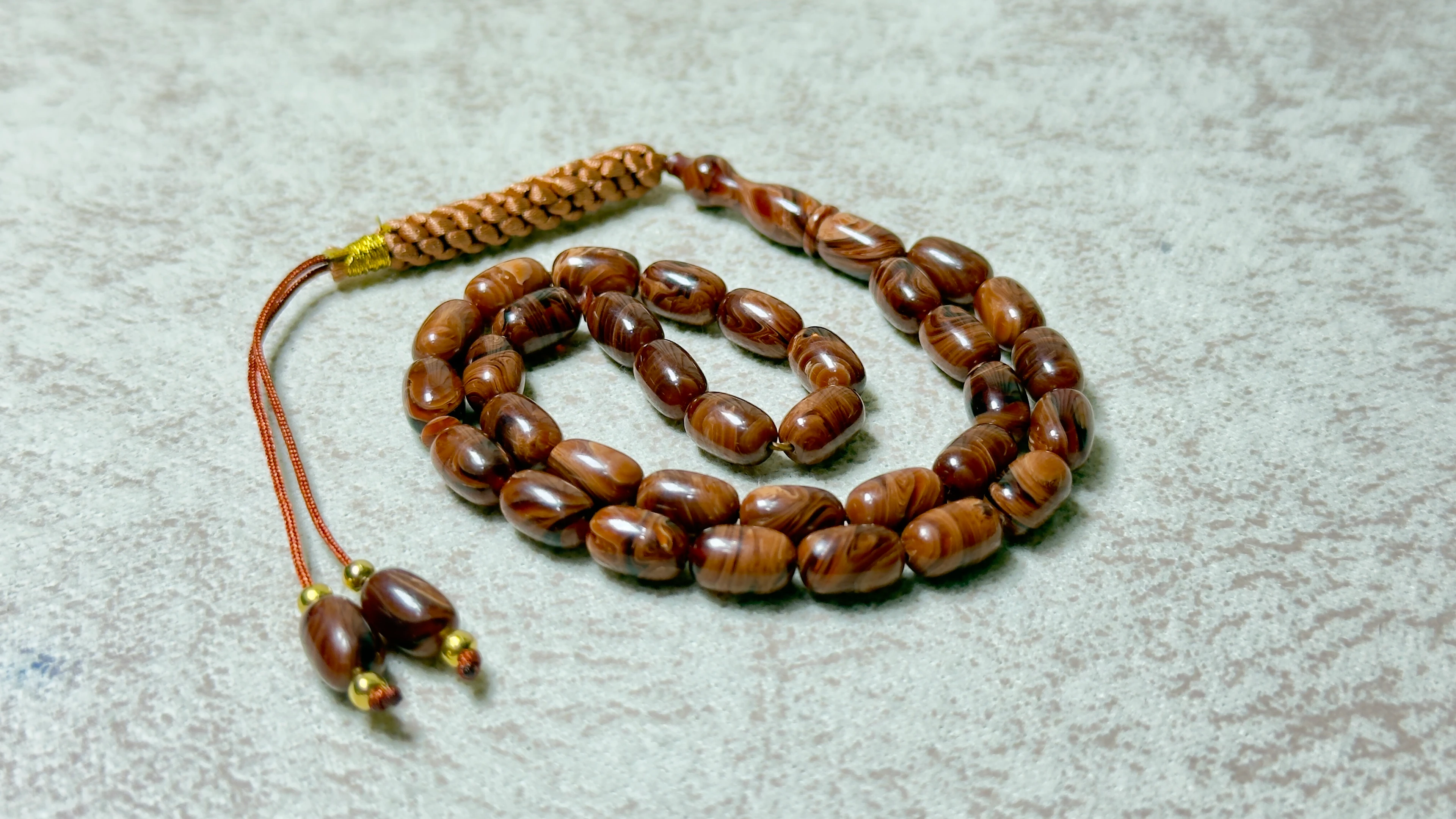 EL İŞÇİLİĞİ ÖRGÜLÜ KAPSÜL KESİM SIKMA KEHRİBAR TESBİH