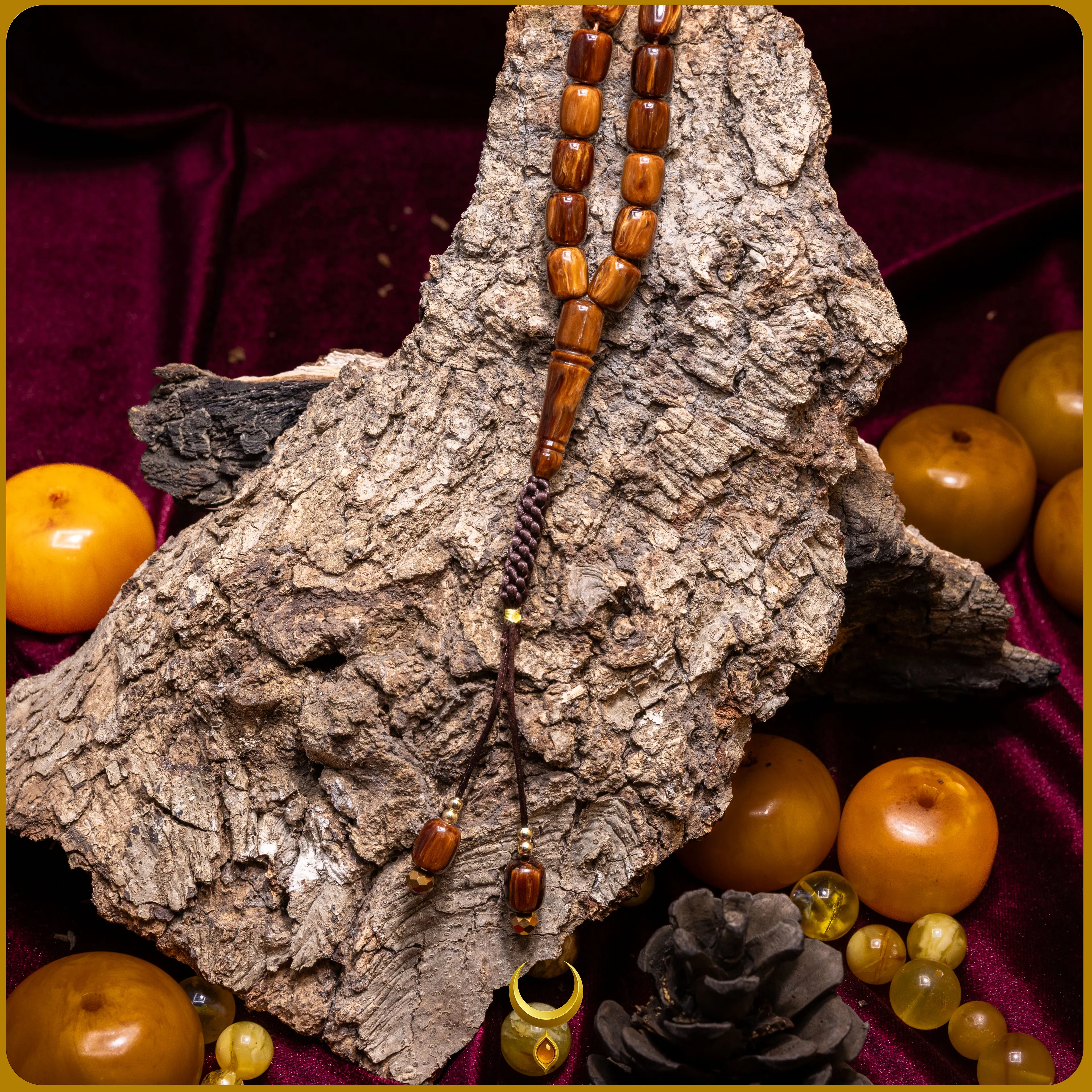 EL İŞÇİLİĞİ ÖRGÜLÜ KAPSÜL KESİM SIKMA KEHRİBAR TESBİH