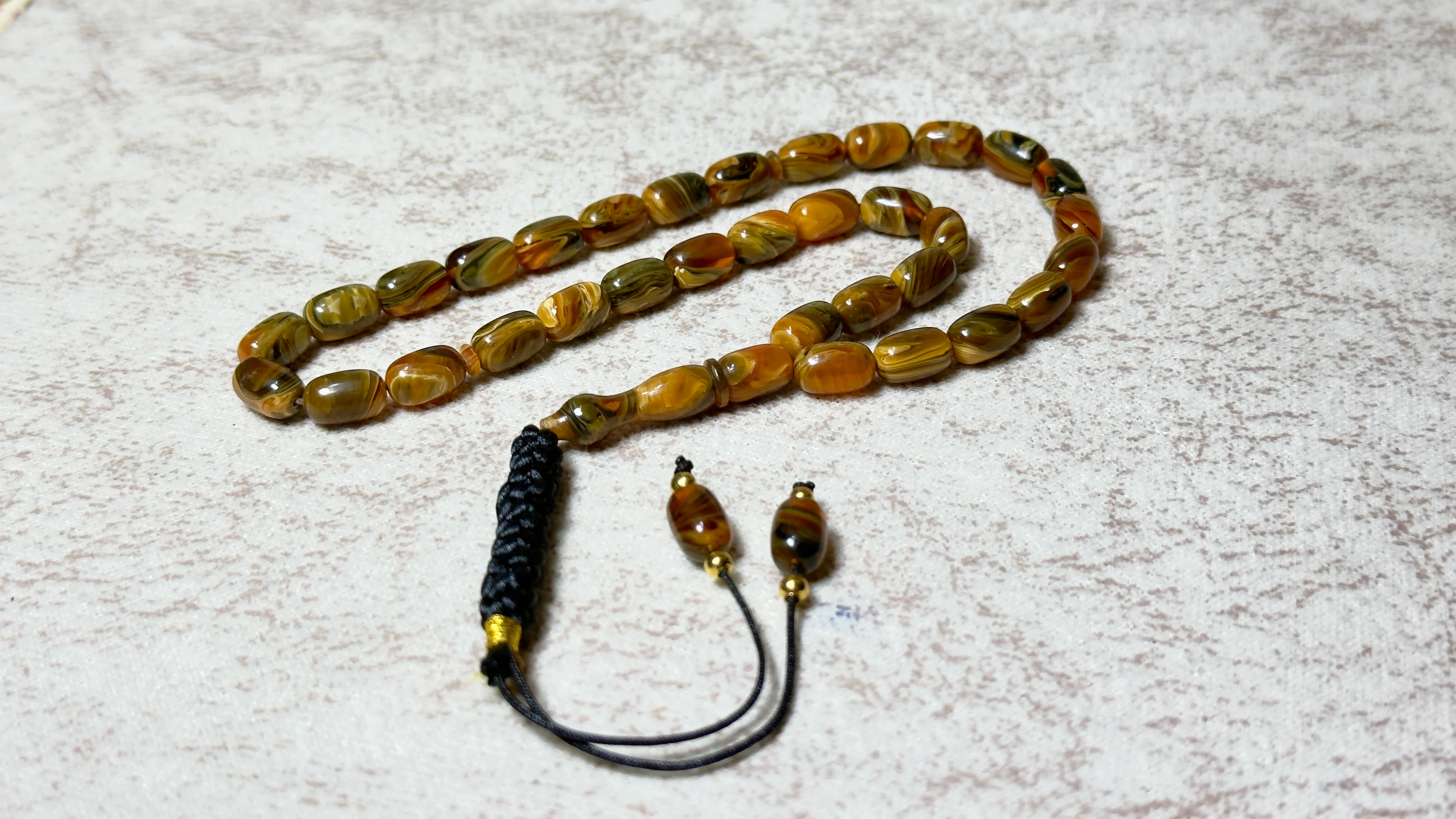 EL İŞÇİLİĞİ ÖRGÜLÜ SIKMA KEHRİBAR TESBİH