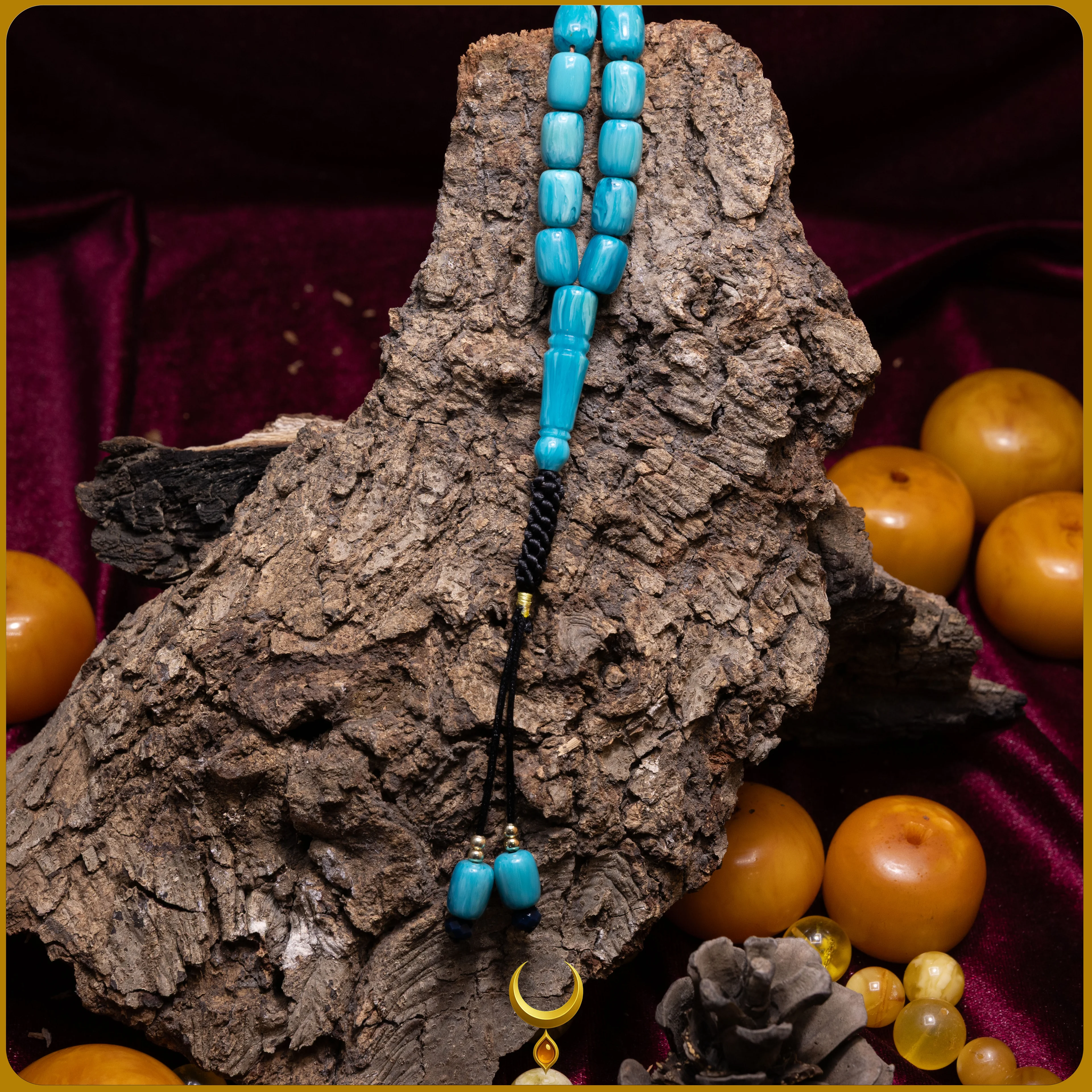 EL İŞÇİLİĞİ ÖRGÜLÜ KAPSÜL KESİM SIKMA KEHRİBAR TESBİH