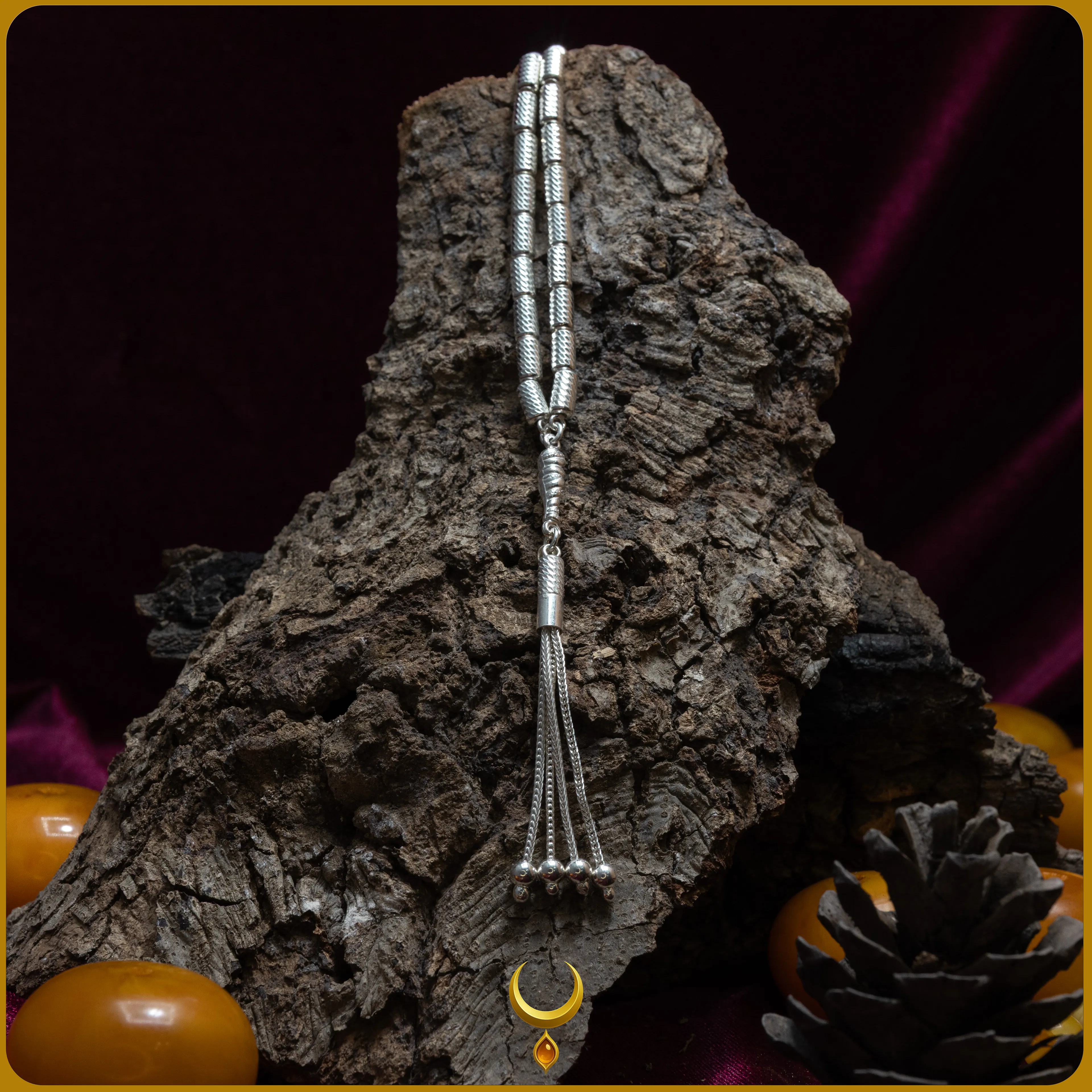 FASETA KESİM KAPSÜL MODEL 925 AYAR GÜMÜŞ TESBİH