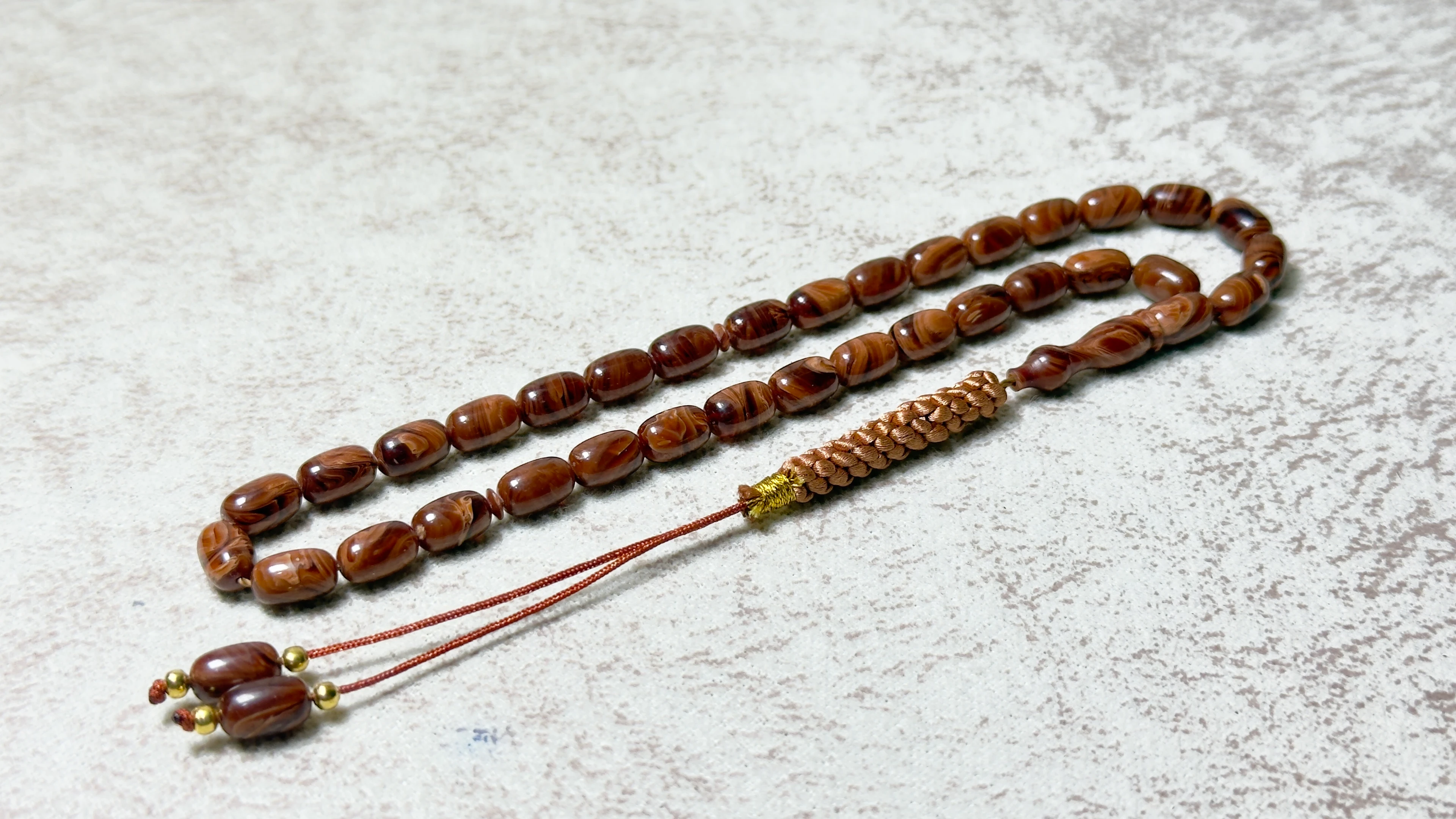 EL İŞÇİLİĞİ ÖRGÜLÜ KAPSÜL KESİM SIKMA KEHRİBAR TESBİH