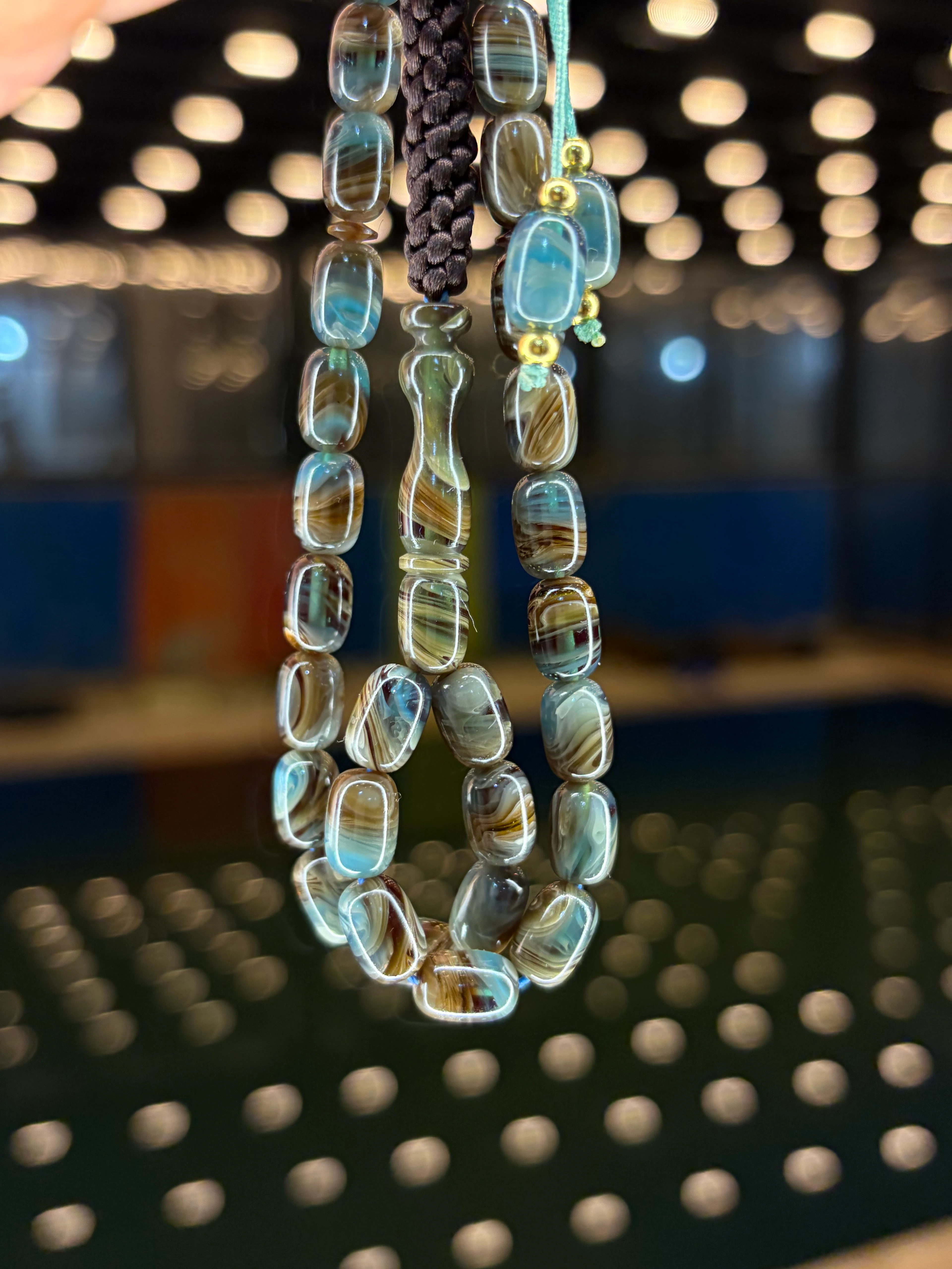 EL İŞÇİLİĞİ ÖRGÜLÜ KAPSÜL KESİM SIKMA KEHRİBAR TESBİH