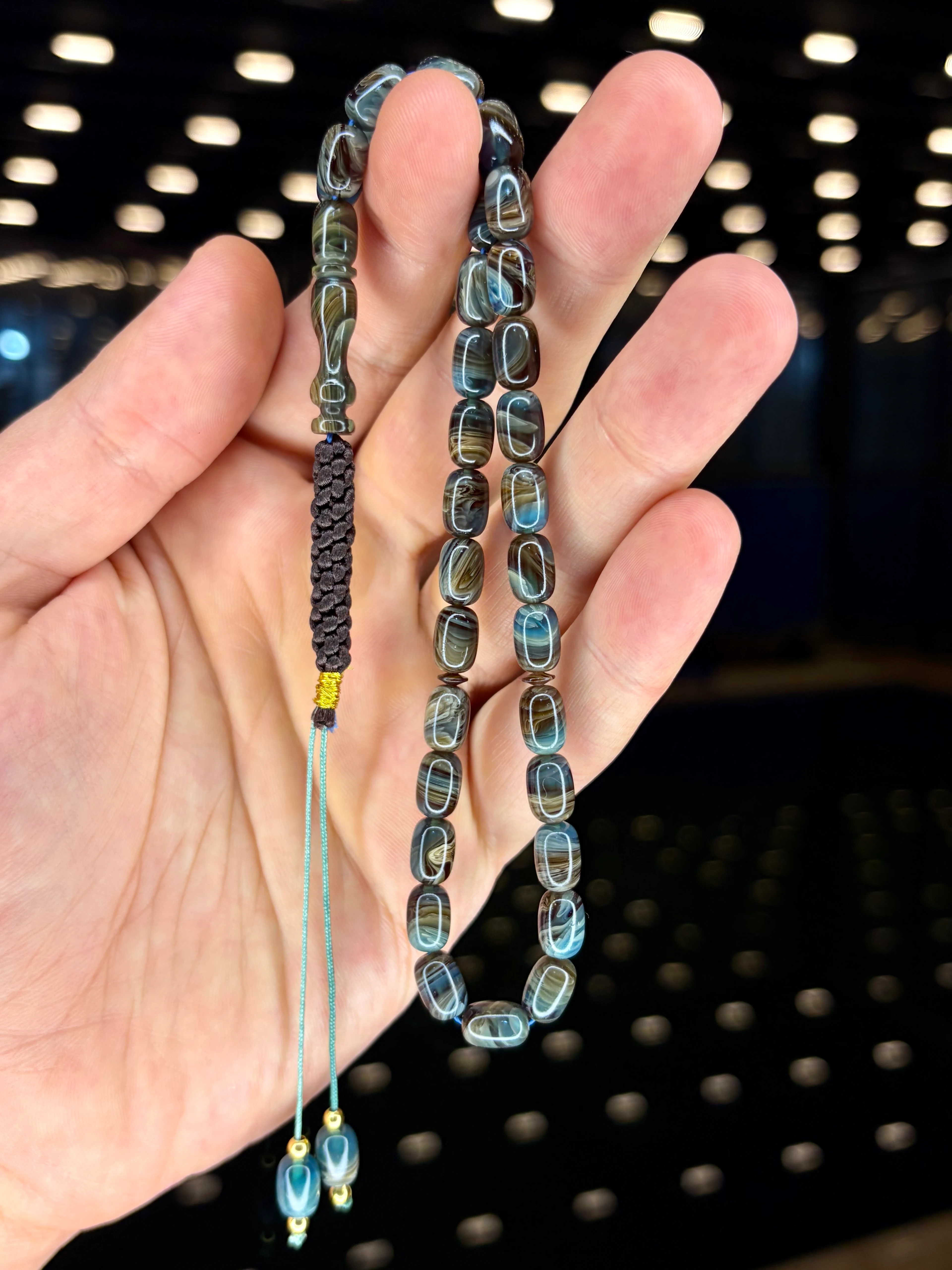 EL İŞÇİLİĞİ ÖRGÜLÜ KAPSÜL KESİM SIKMA KEHRİBAR TESBİH