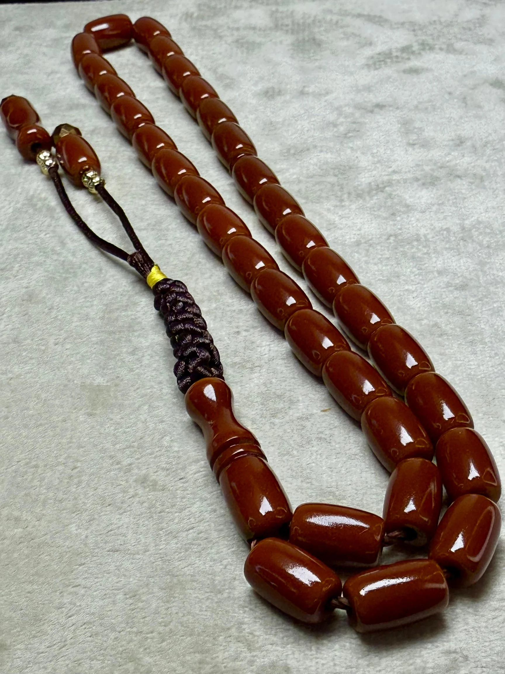 2’li Sıkma Kehribar Tesbih Seti 