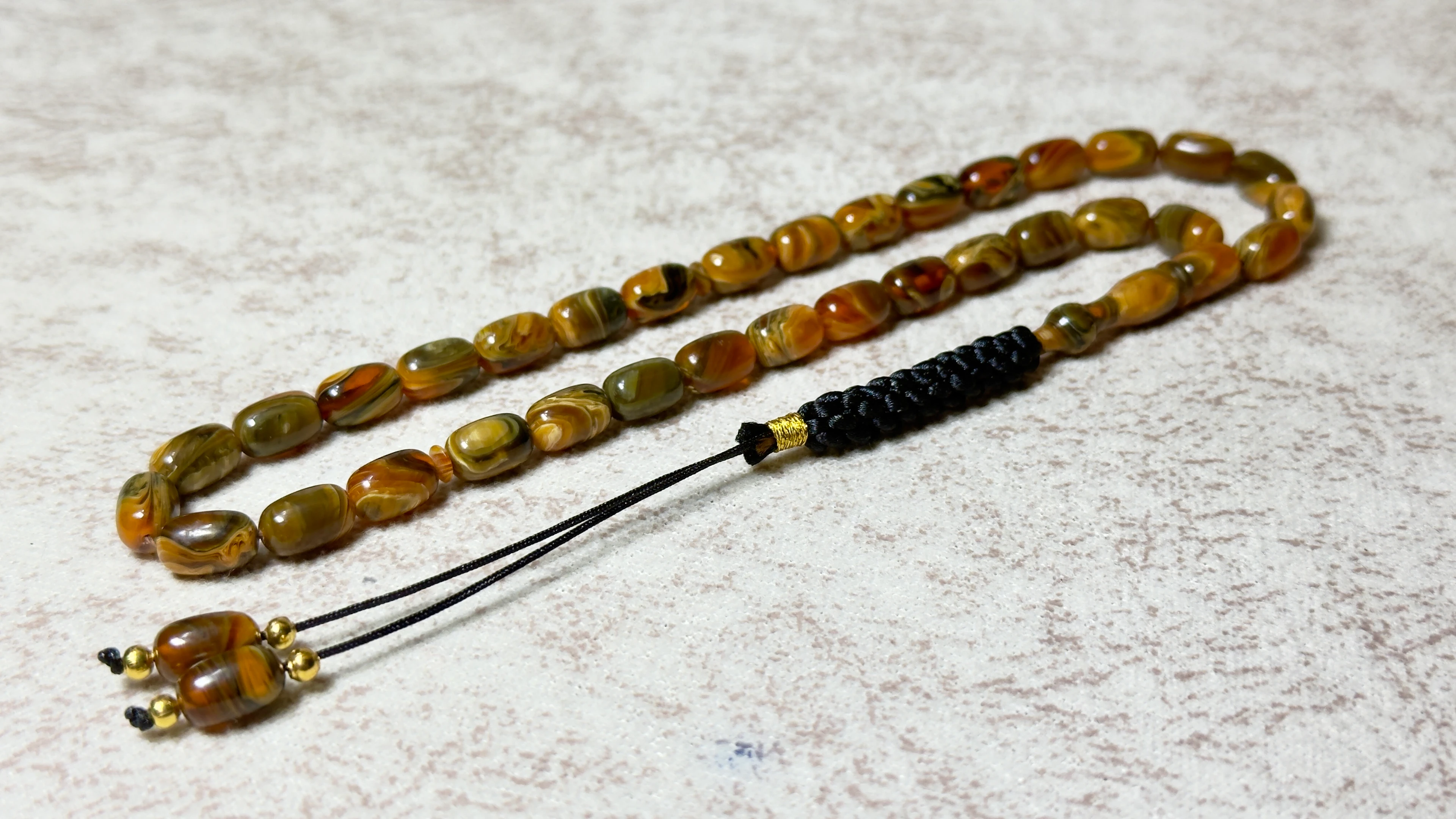 EL İŞÇİLİĞİ ÖRGÜLÜ SIKMA KEHRİBAR TESBİH