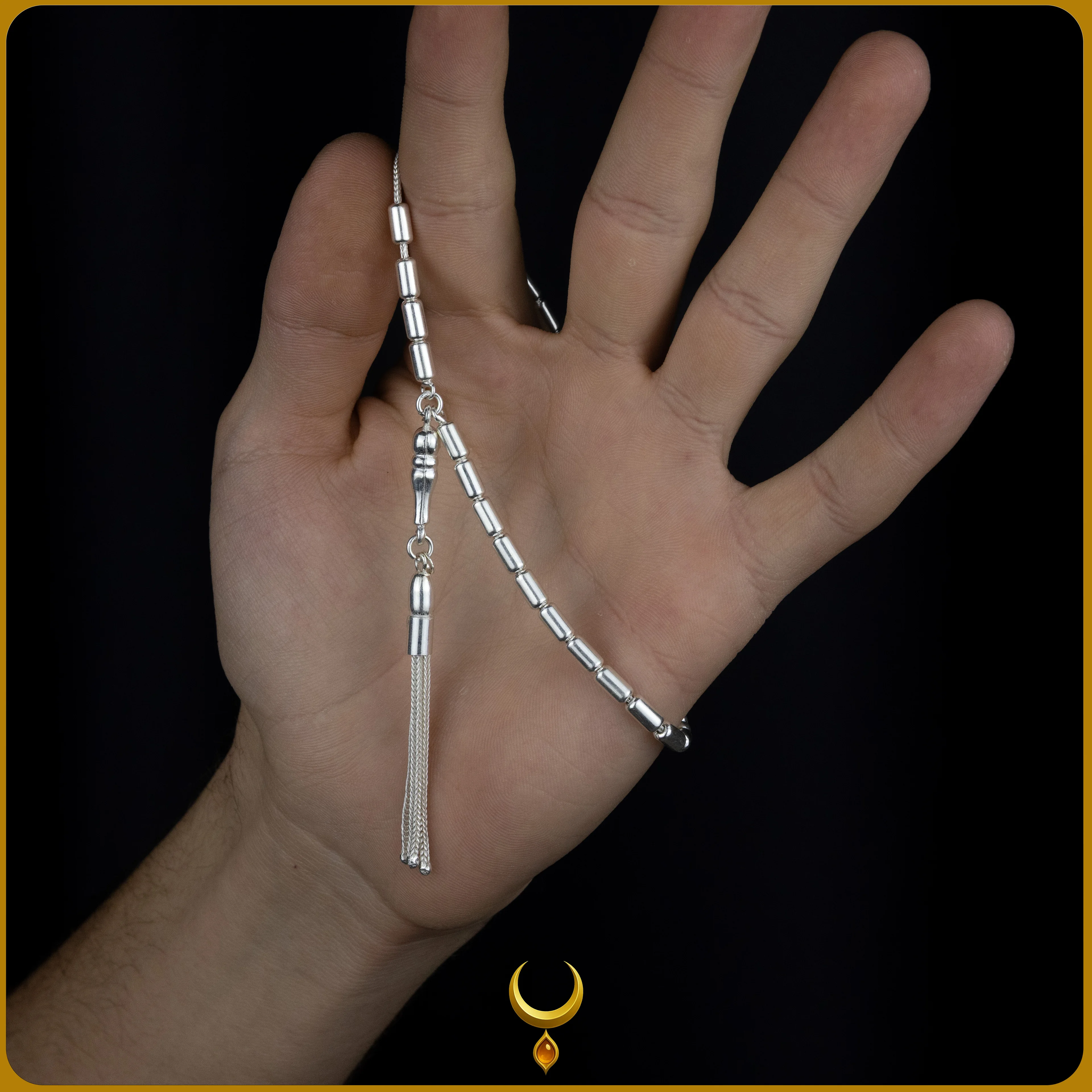 KAPSÜL KESİM 925 AYAR GÜMÜŞ TESBİH