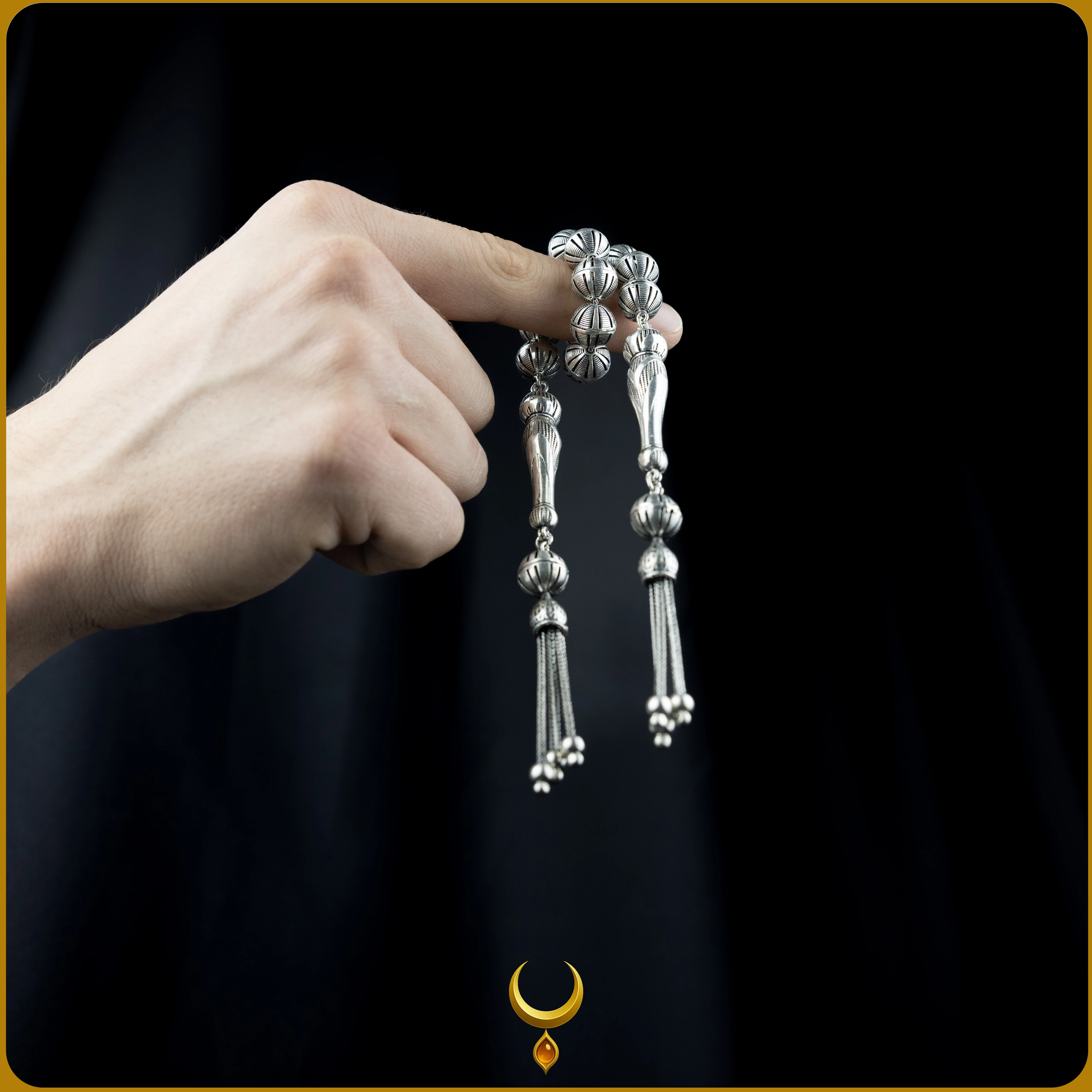 KÜRE KESİM TELKARİ MODEL 925 AYAR GÜMÜŞ ZAZA TESBİH