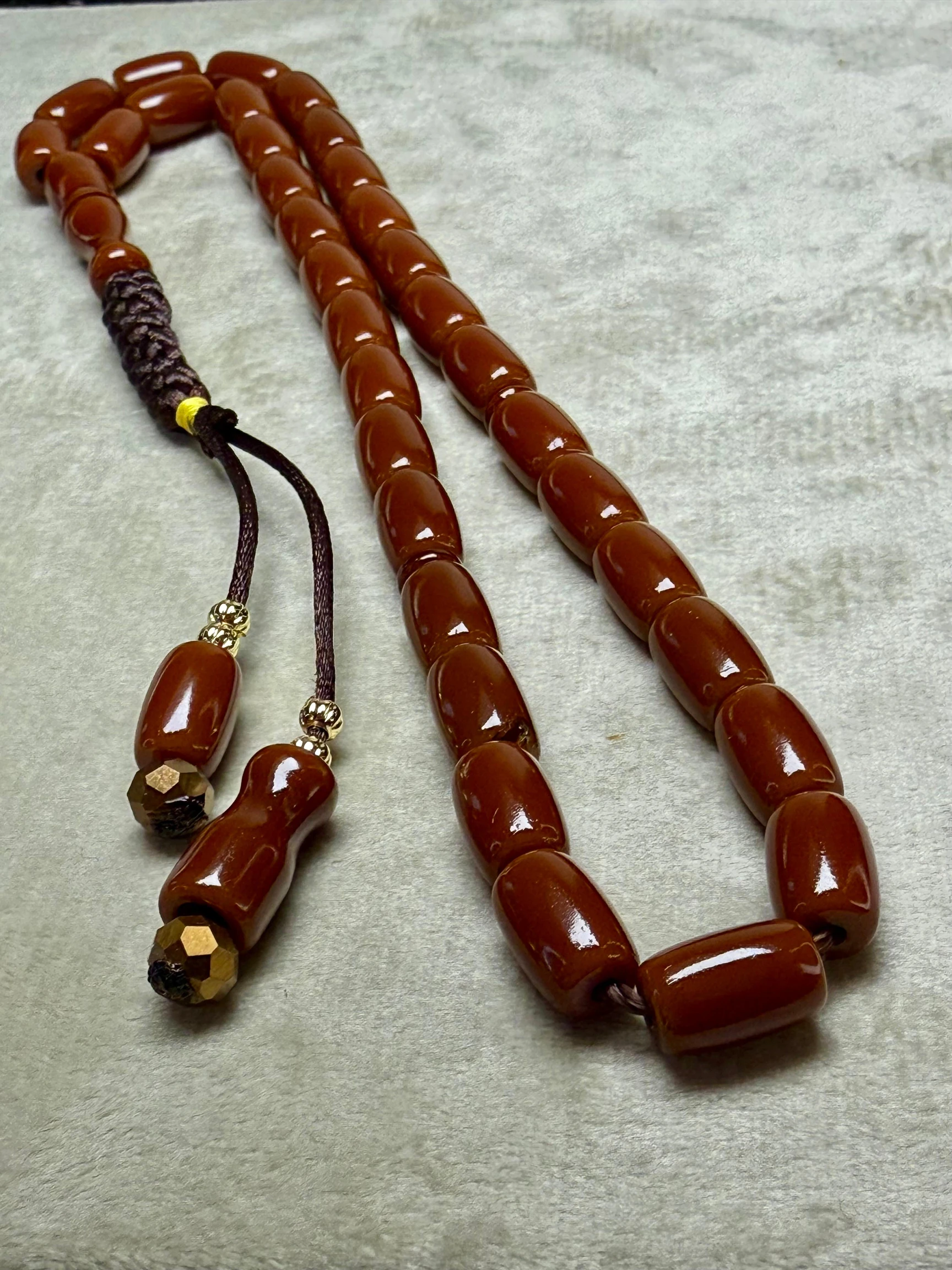 2’li Sıkma Kehribar Tesbih Seti 