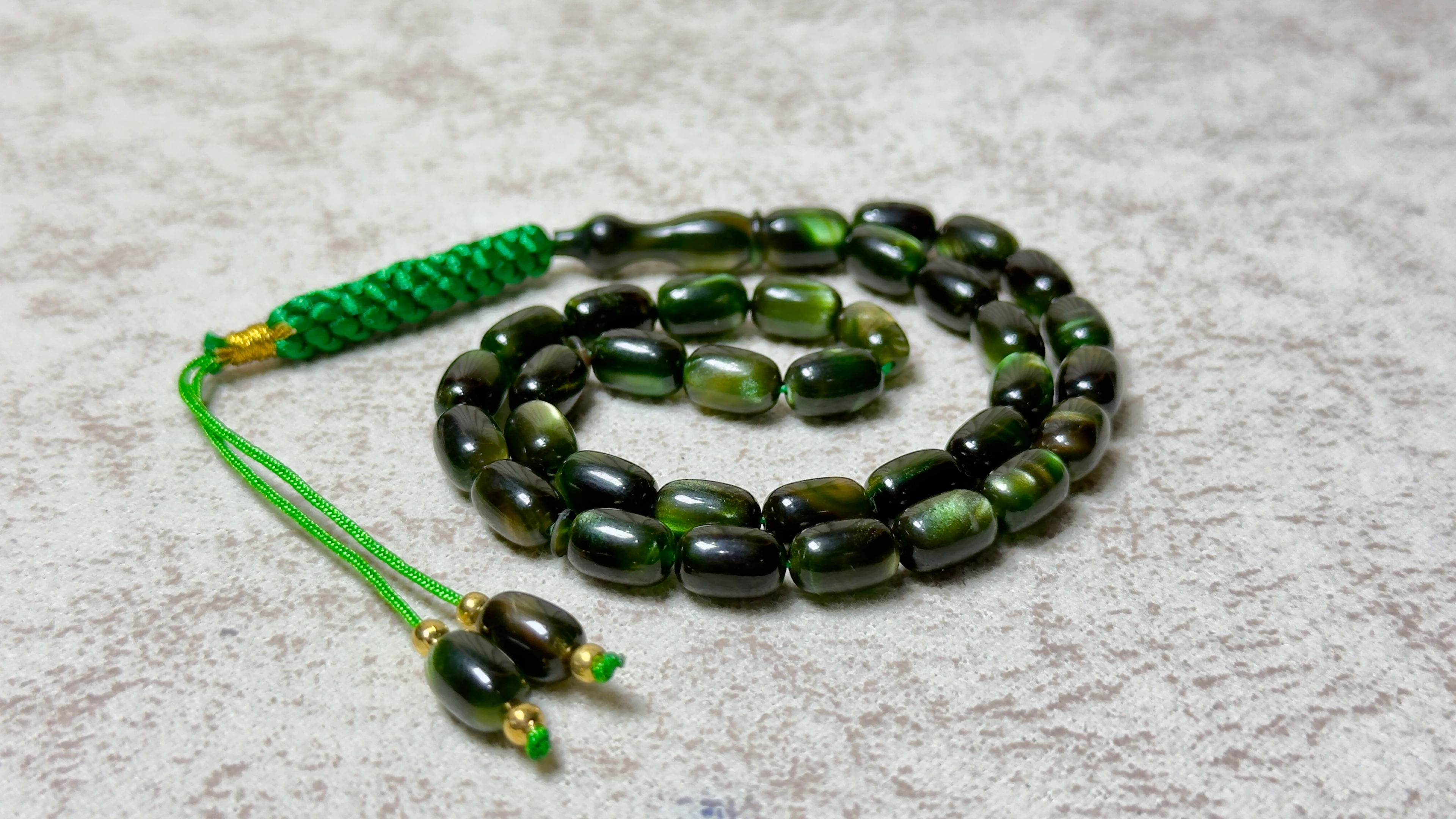 EL İŞÇİLİĞİ ÖRGÜLÜ KAPSÜL KESİM SIKMA KEHRİBAR TESBİH