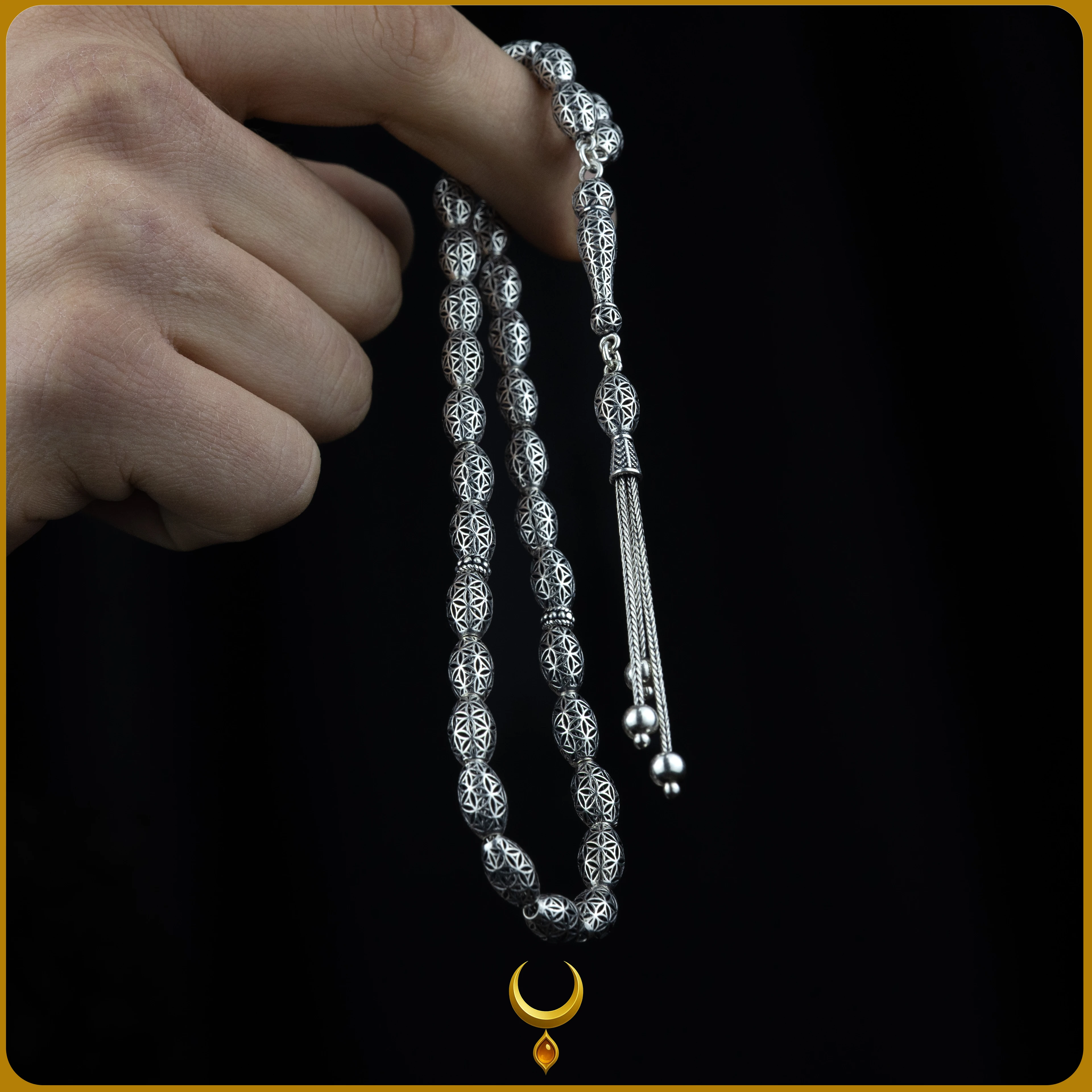 ARPA KESİM TELKARİ MODEL 925 AYAR GÜMÜŞ TESBİH