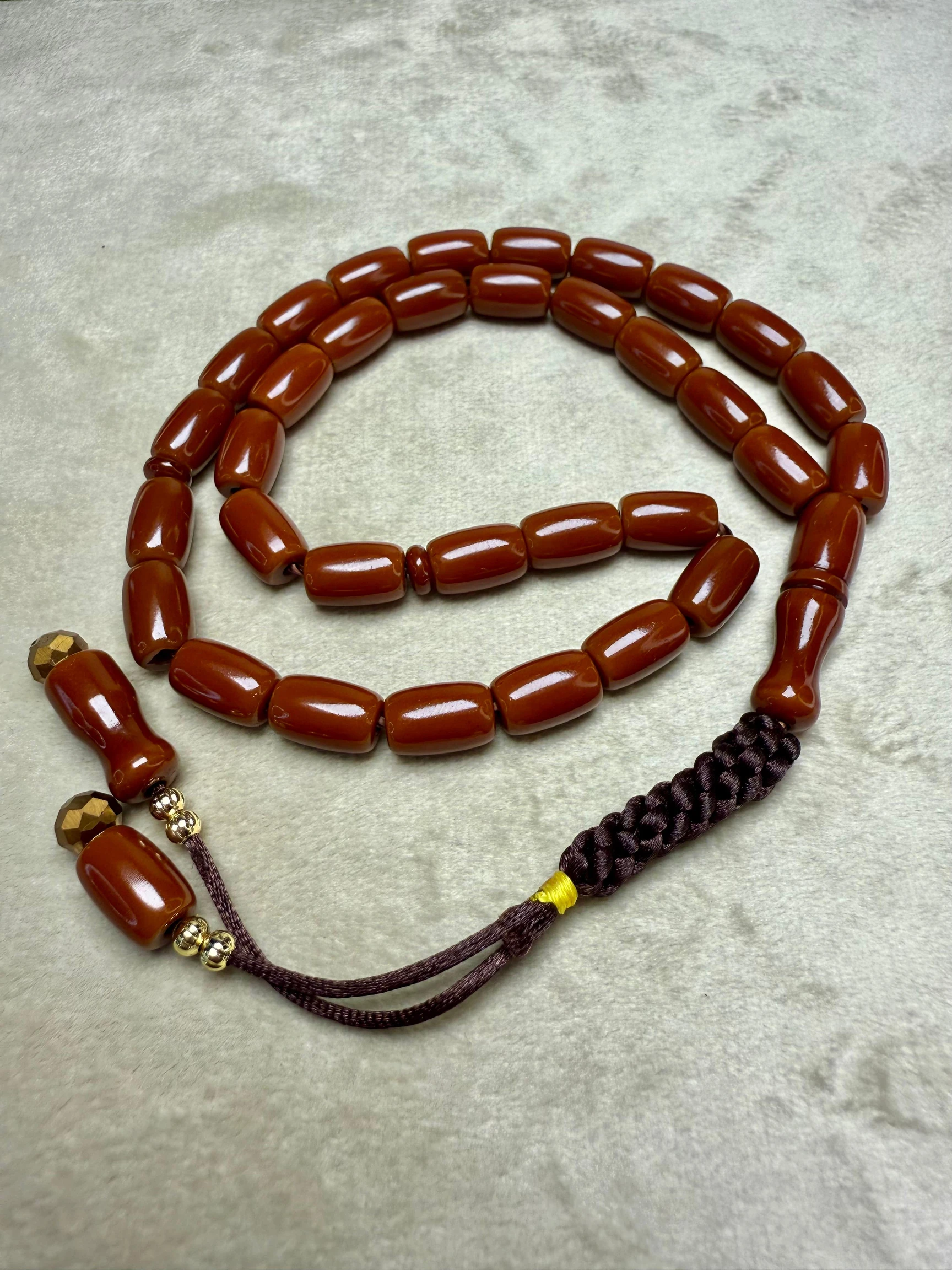 2’li Sıkma Kehribar Tesbih Seti 