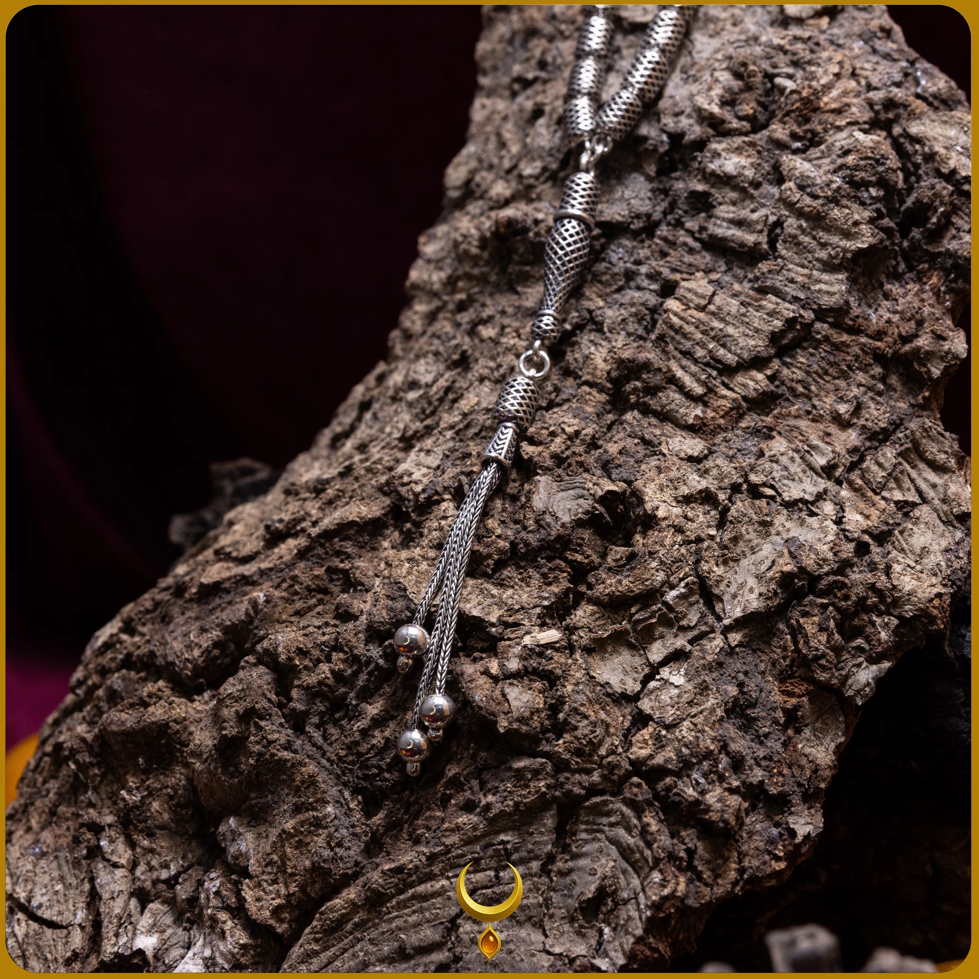 KAPSÜL KESİM TELKARİ MODEL 925 AYAR GÜMÜŞ TESBİH